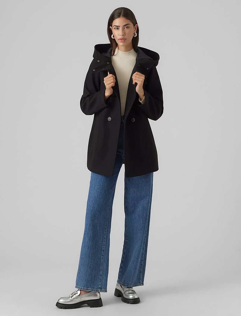 Vero Moda - VMFORTUNESHILA JACKET GA NOOS - ullkappor - black - 3