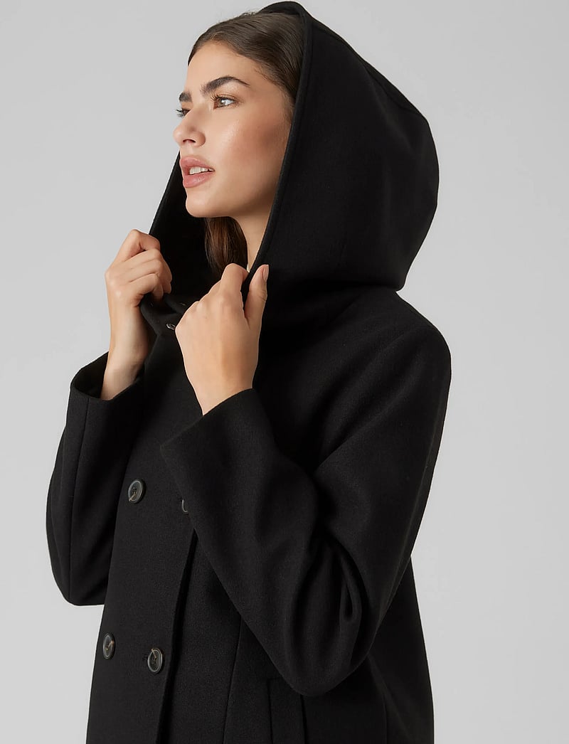 Vero Moda - VMFORTUNESHILA JACKET GA NOOS - ullkappor - black - 4