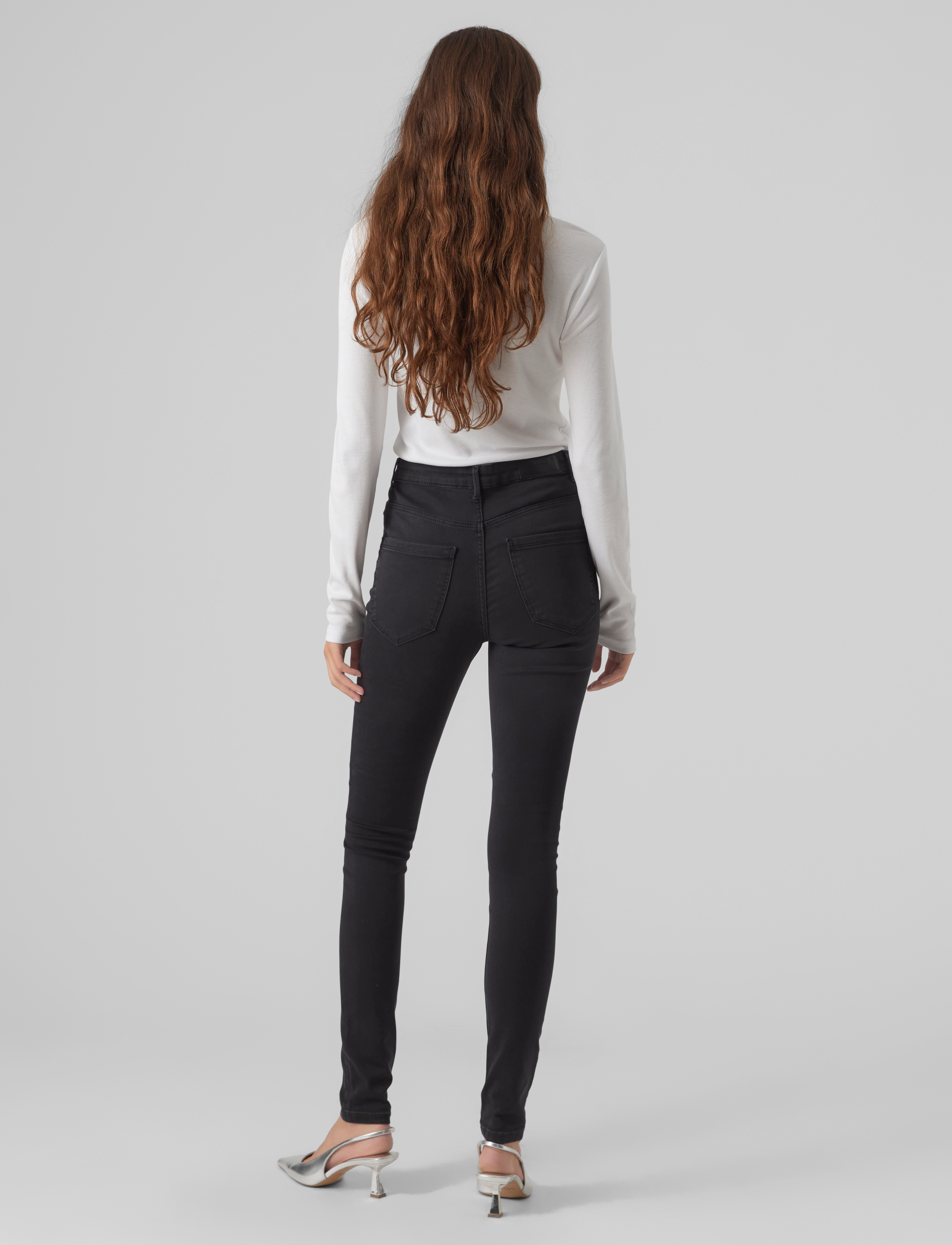 Vero Moda - VMSOPHIA HR SKINNY J SOFT VI2102 GA NOOS - dark grey denim - 4