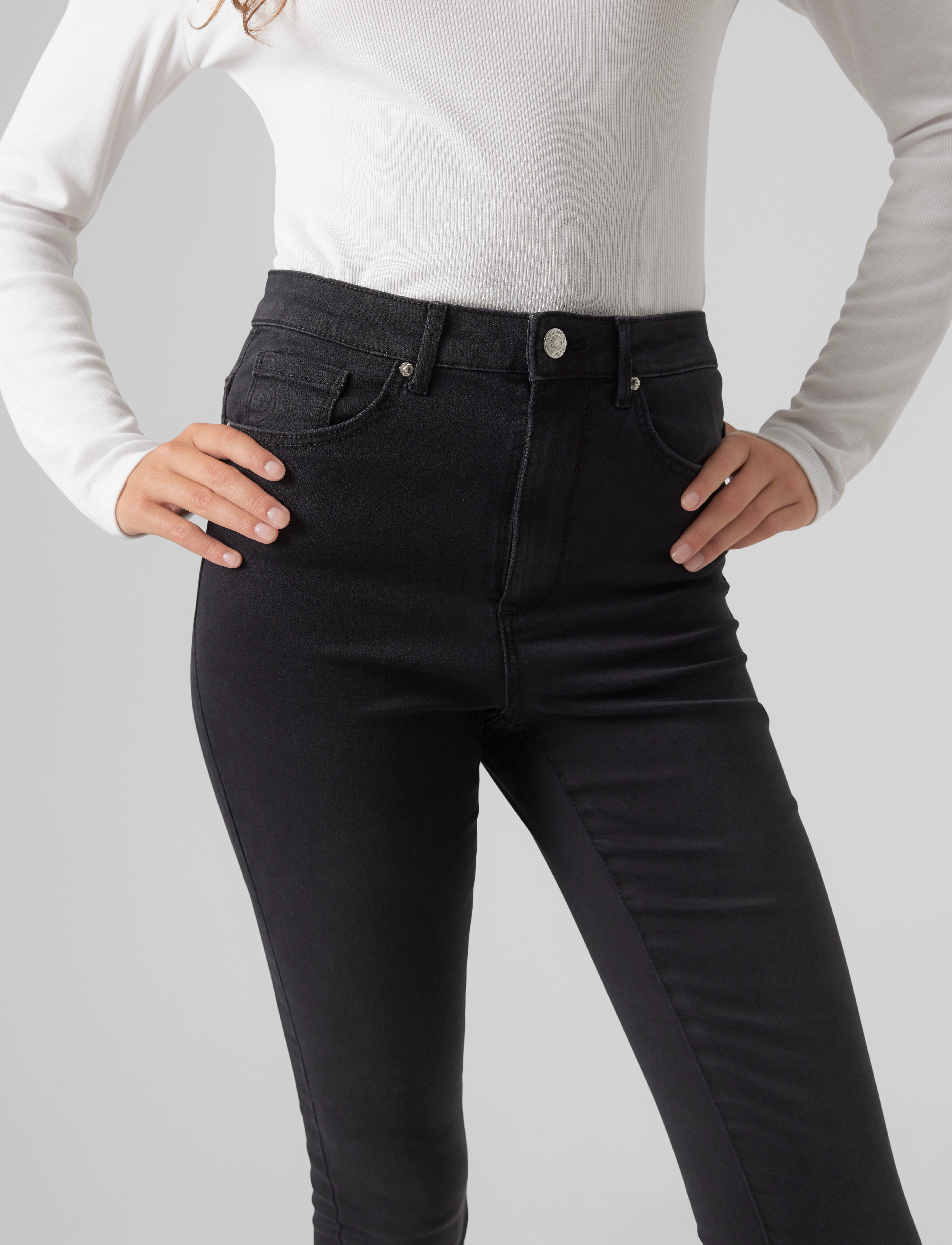 Vero Moda - VMSOPHIA HR SKINNY J SOFT VI2102 GA NOOS - dark grey denim - 5