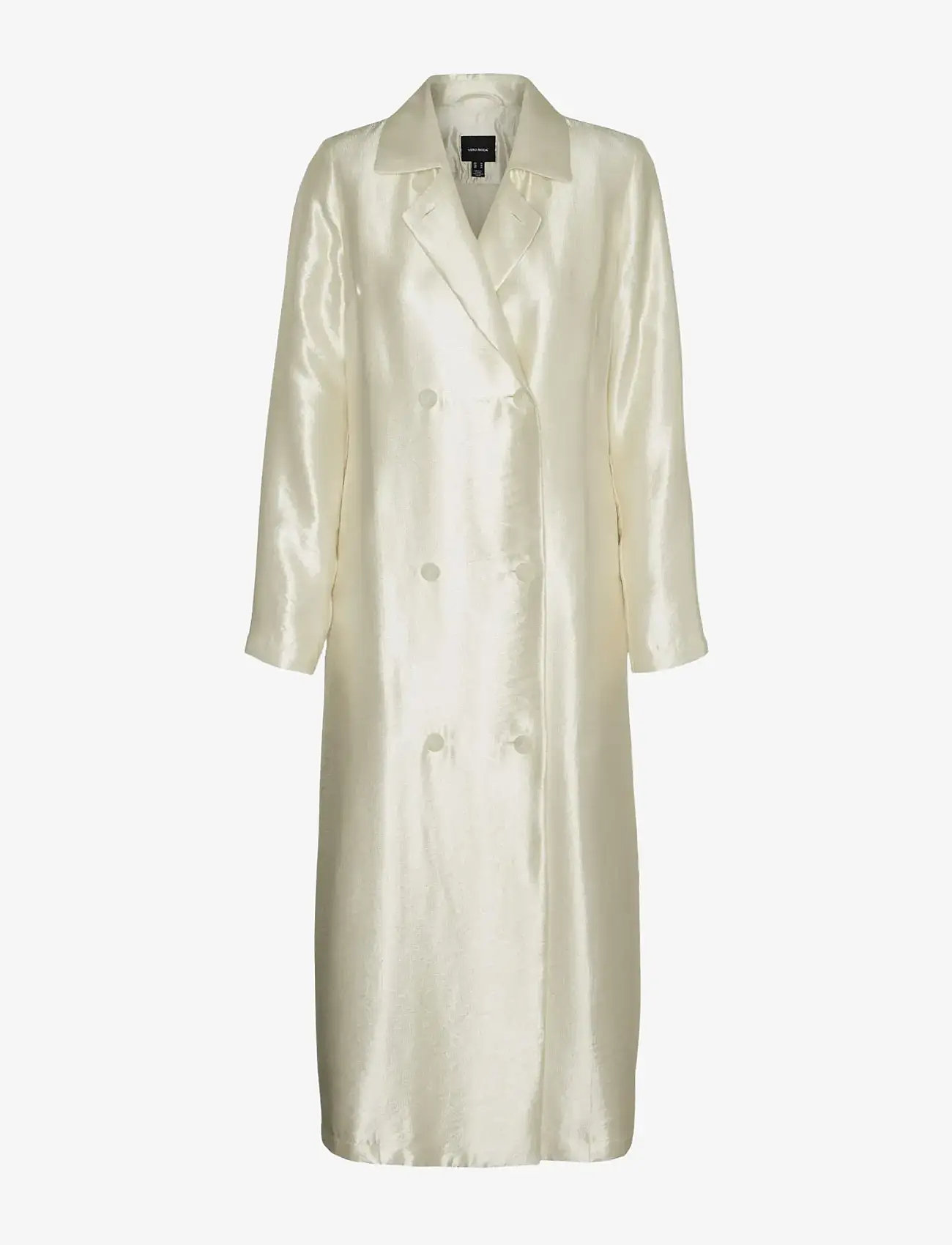 Vero Moda - VMMATHILDE LS LONG JACKET D1 - outerwear - cannoli cream - 0