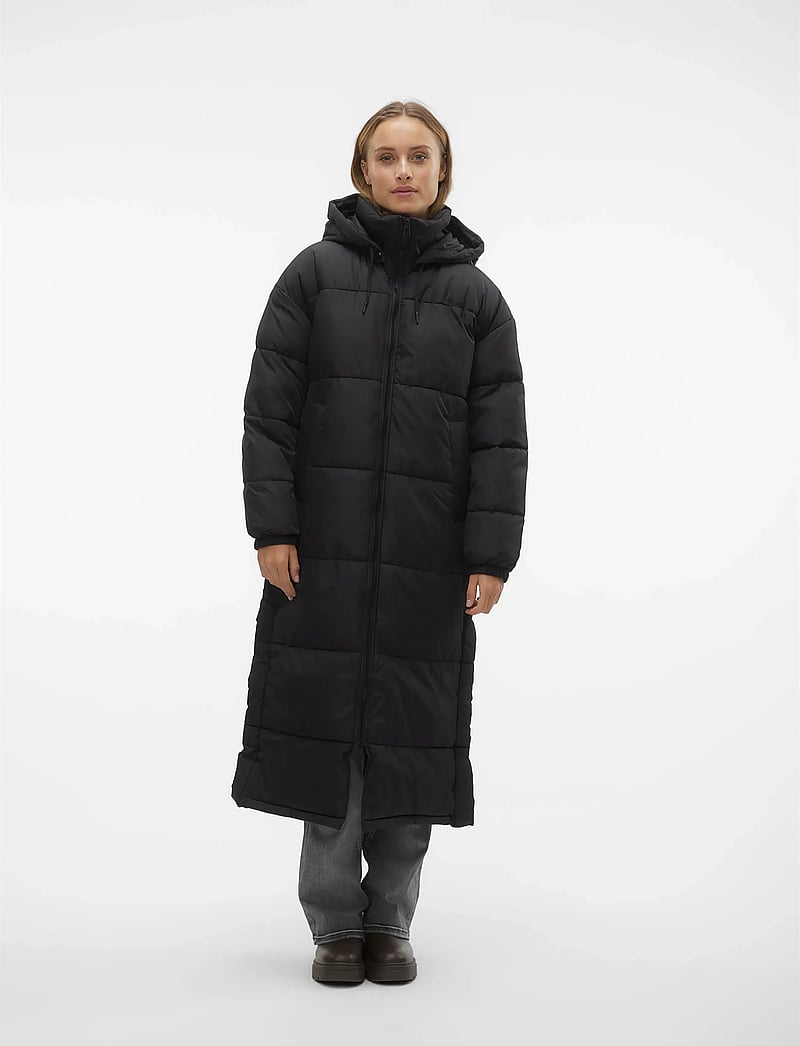 Vero Moda - VMKLEA LONG COAT GA NOOS - daunenmantel - black - 0