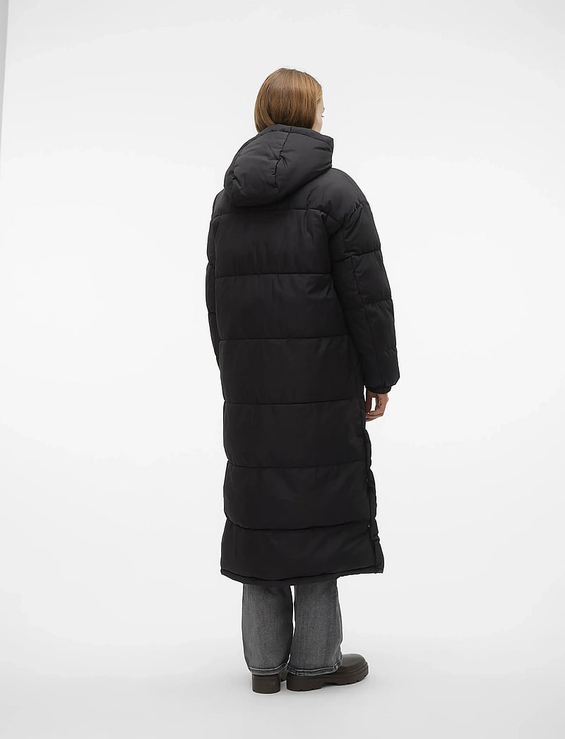 Vero Moda - VMKLEA LONG COAT GA NOOS - daunenmantel - black - 2