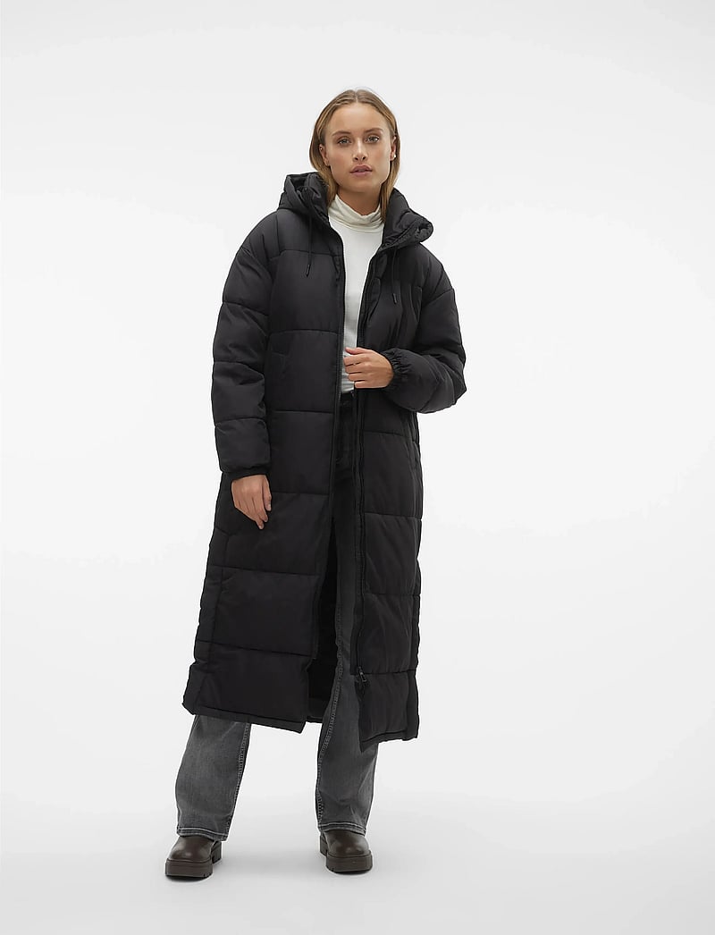 Vero Moda - VMKLEA LONG COAT GA NOOS - daunenmantel - black - 3