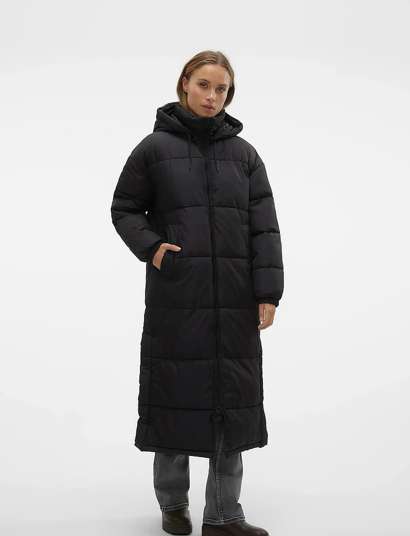 Vero Moda - VMKLEA LONG COAT GA NOOS - daunenmantel - black - 4