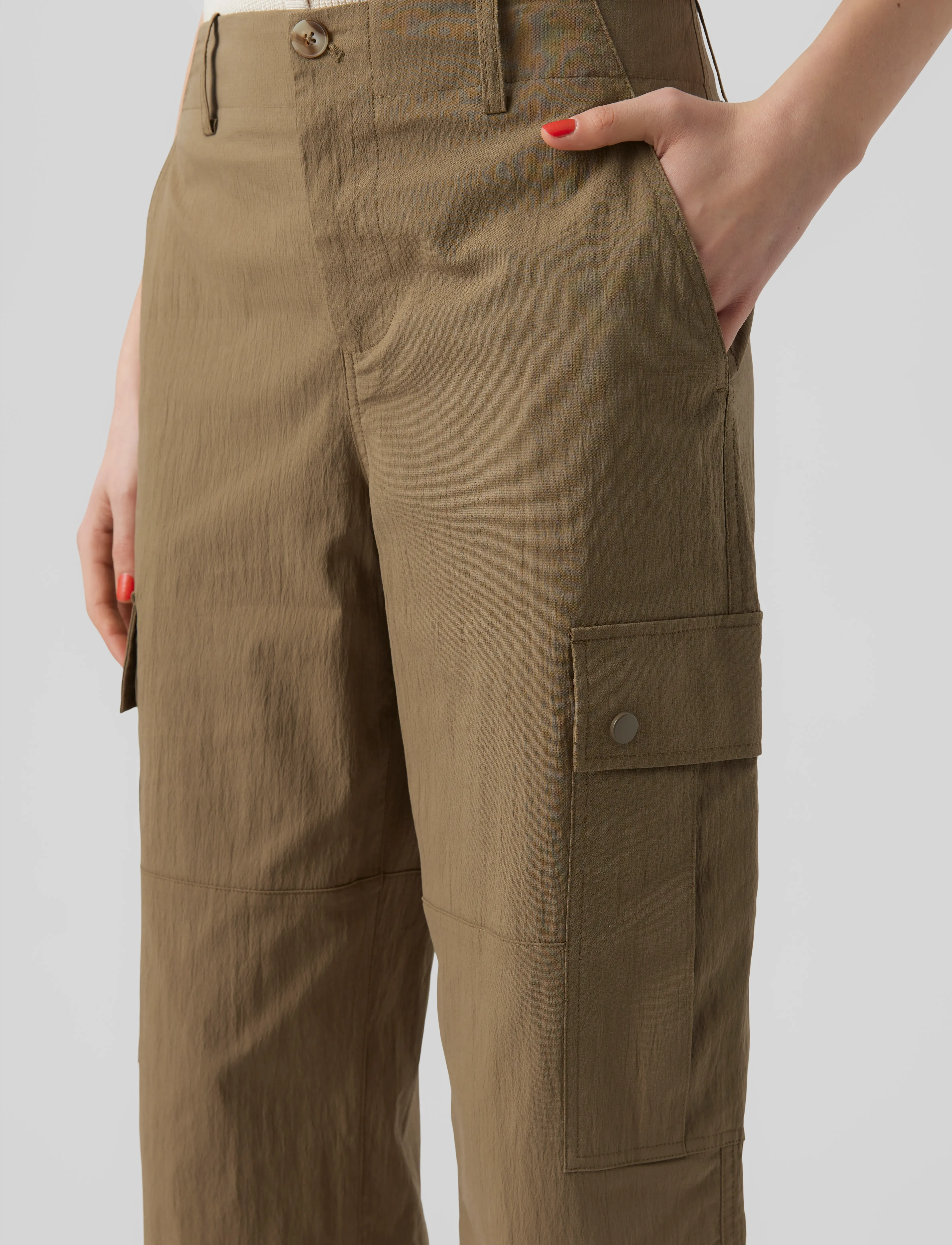 Vero Moda - VMRILEY MR LOOSE CARGO PANT - laveste priser - capers - 4