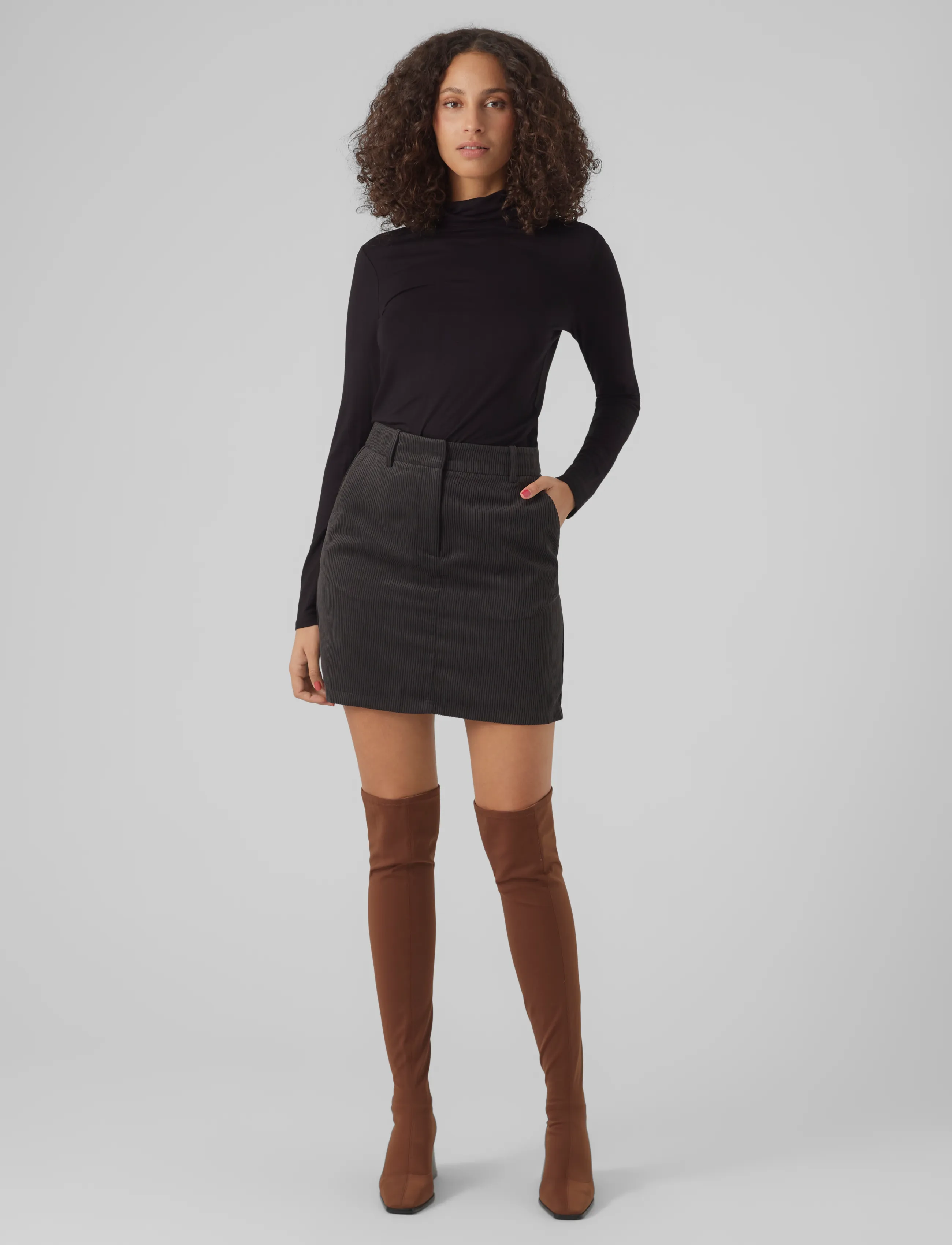 VERO MODA Vmalberte Ls Rollneck Top Jrs Noos polotröjor dam – bild 3