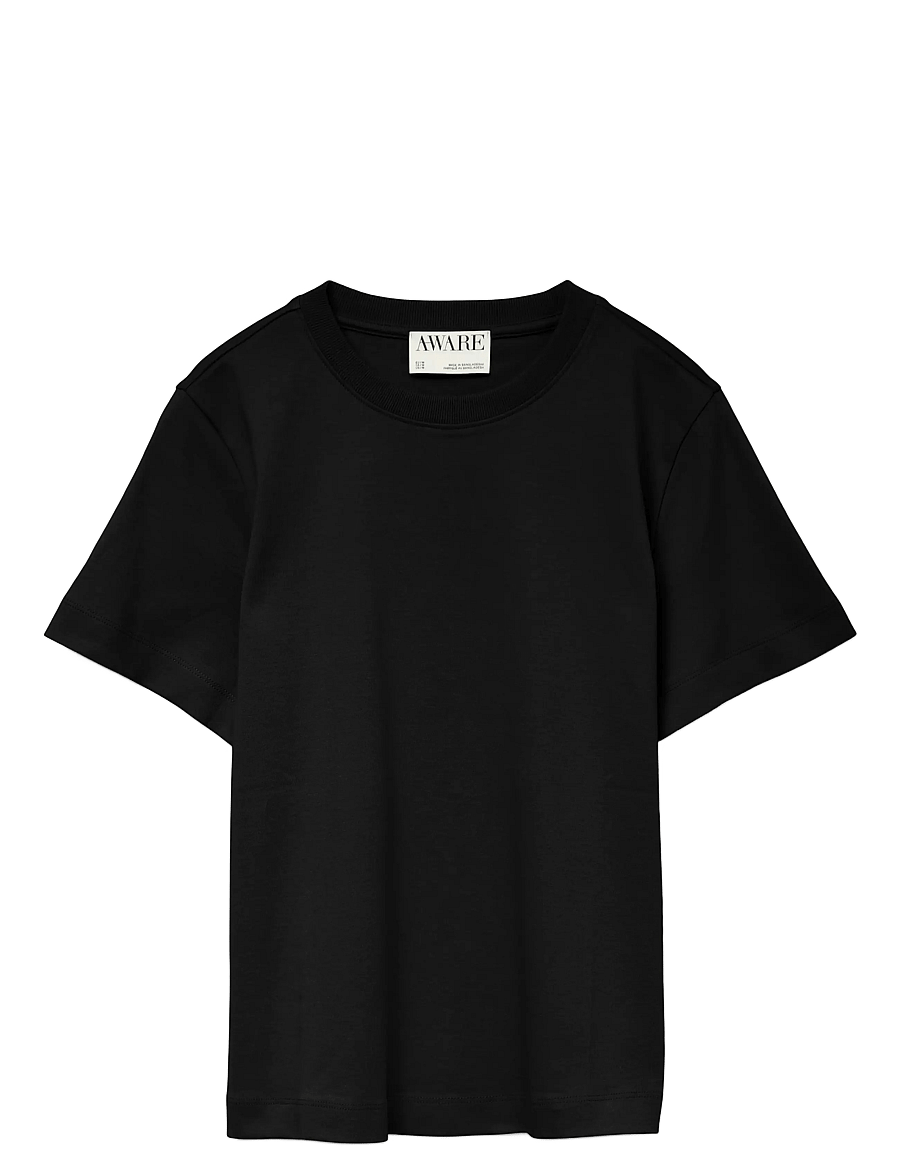 Vero Moda - AWNAIMA SS O-NECK T-SHIRT NOOS - t-shirts - black - 1
