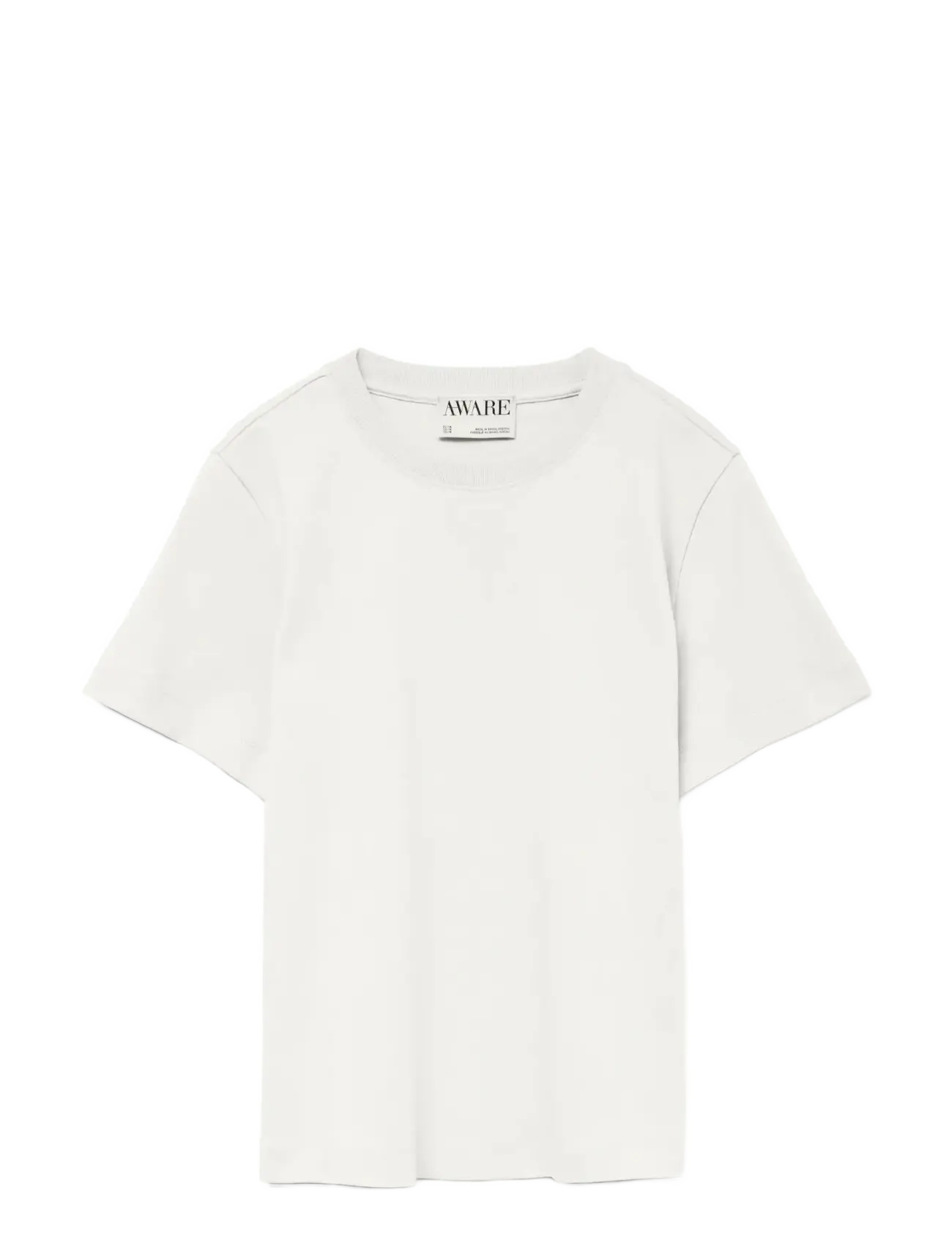 AWNAIMA SS O-NECK T-SHIRT NOOS - SNOW WHITE