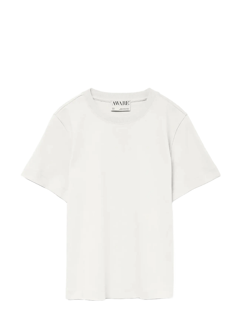 Vero Moda - AWNAIMA SS O-NECK T-SHIRT NOOS - t-shirts - snow white - 1