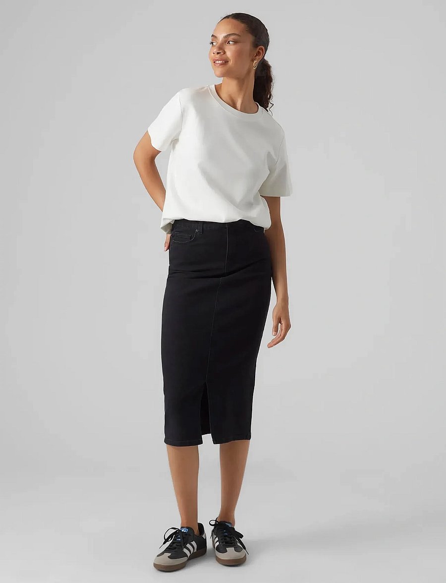 Vero Moda - AWNAIMA SS O-NECK T-SHIRT NOOS - t-shirts - snow white - 4