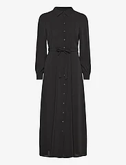 Vero Moda - VMSHILAH NAJA LS LONG SHIRT DRESS WVN GA - midi jurken - black - 0