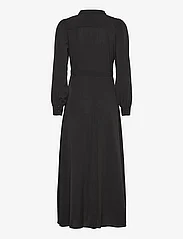 Vero Moda - VMSHILAH NAJA LS LONG SHIRT DRESS WVN GA - midi-kleider - black - 1