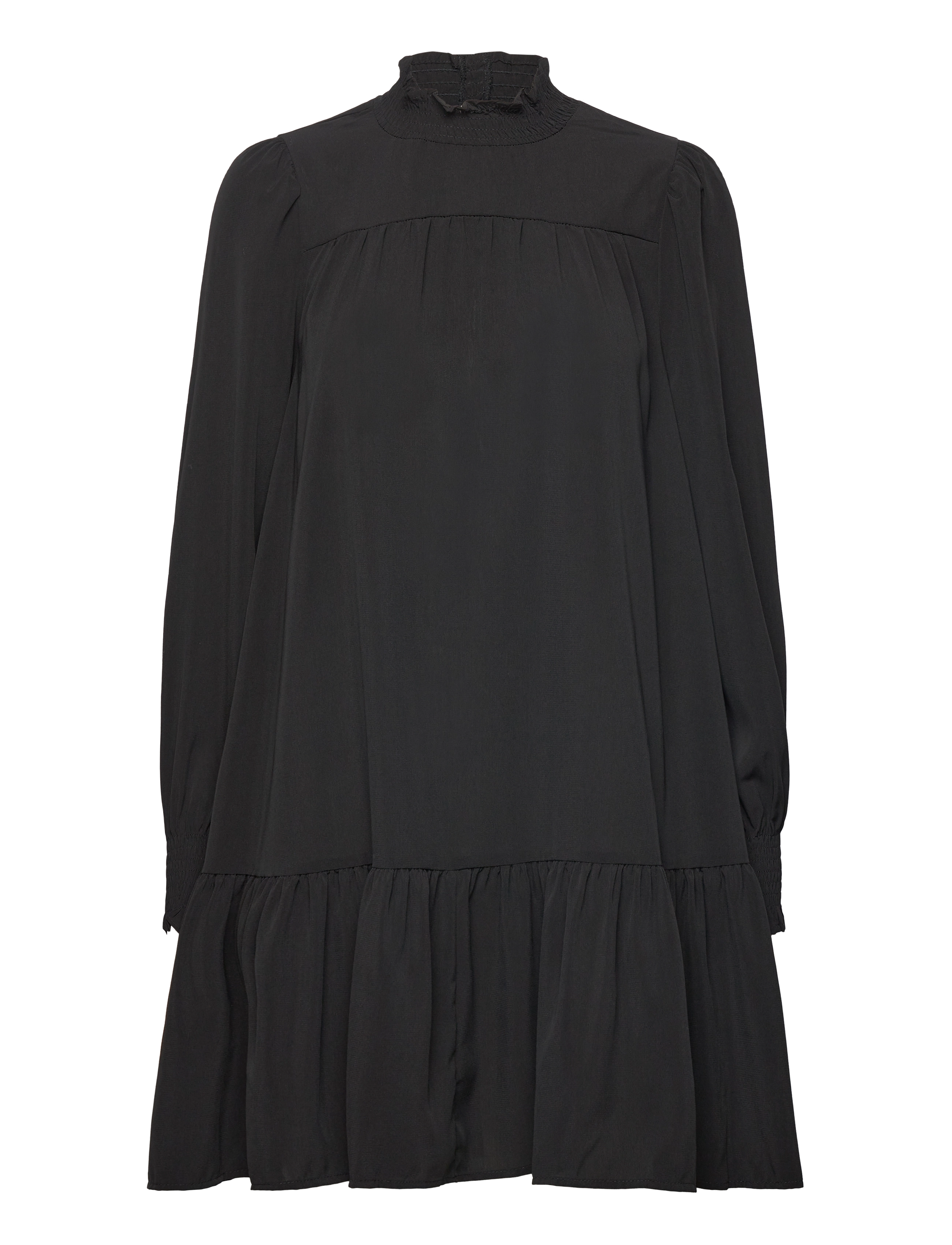 Vero Moda VMSHILAH NAJA HIGH NECK DRESS WVN GA - Kjoler - BLACK / black