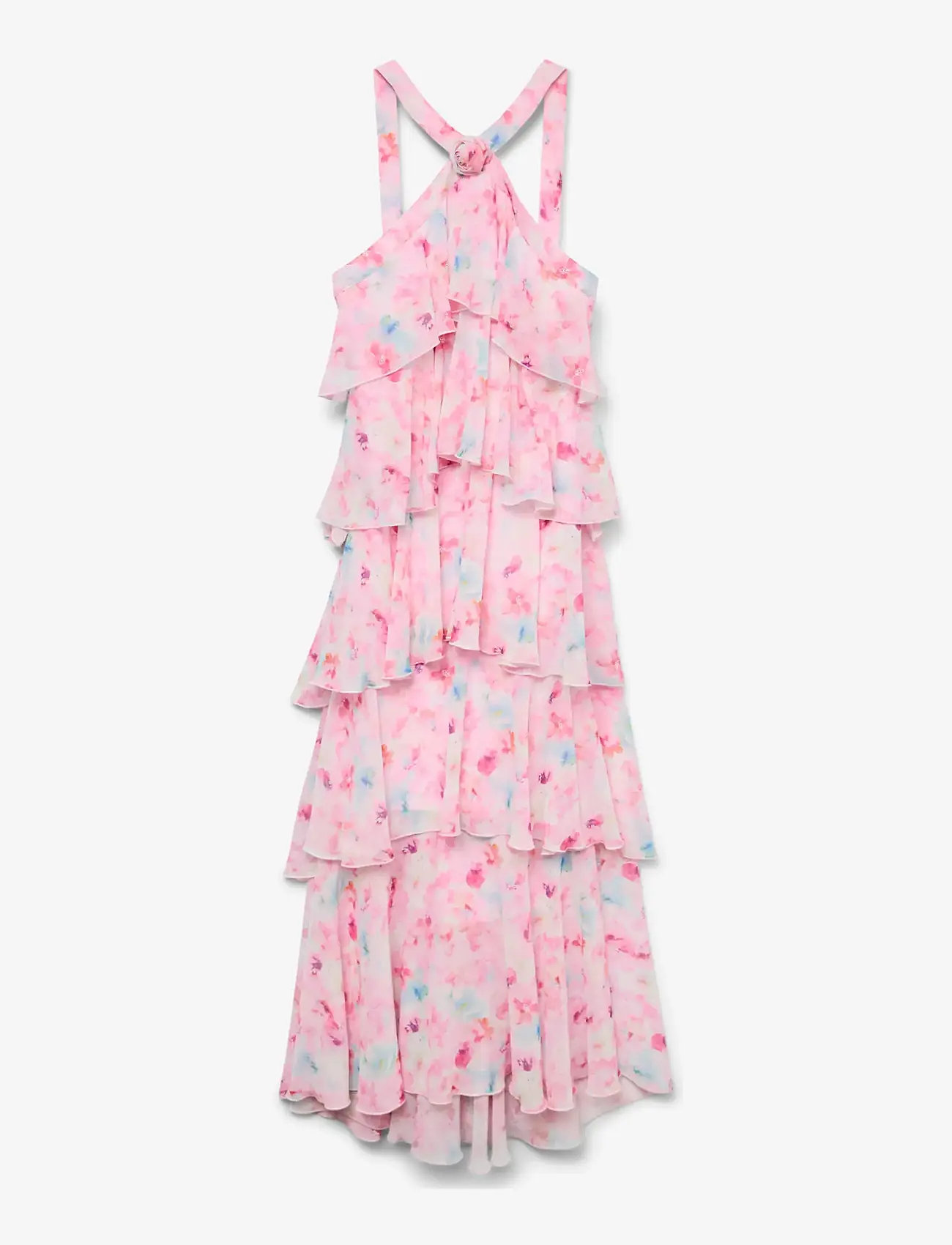 Vero Moda - VMFELICIA SL RUFFLE MAXI DRESS EXP - abendkleider - pink tulle - 1