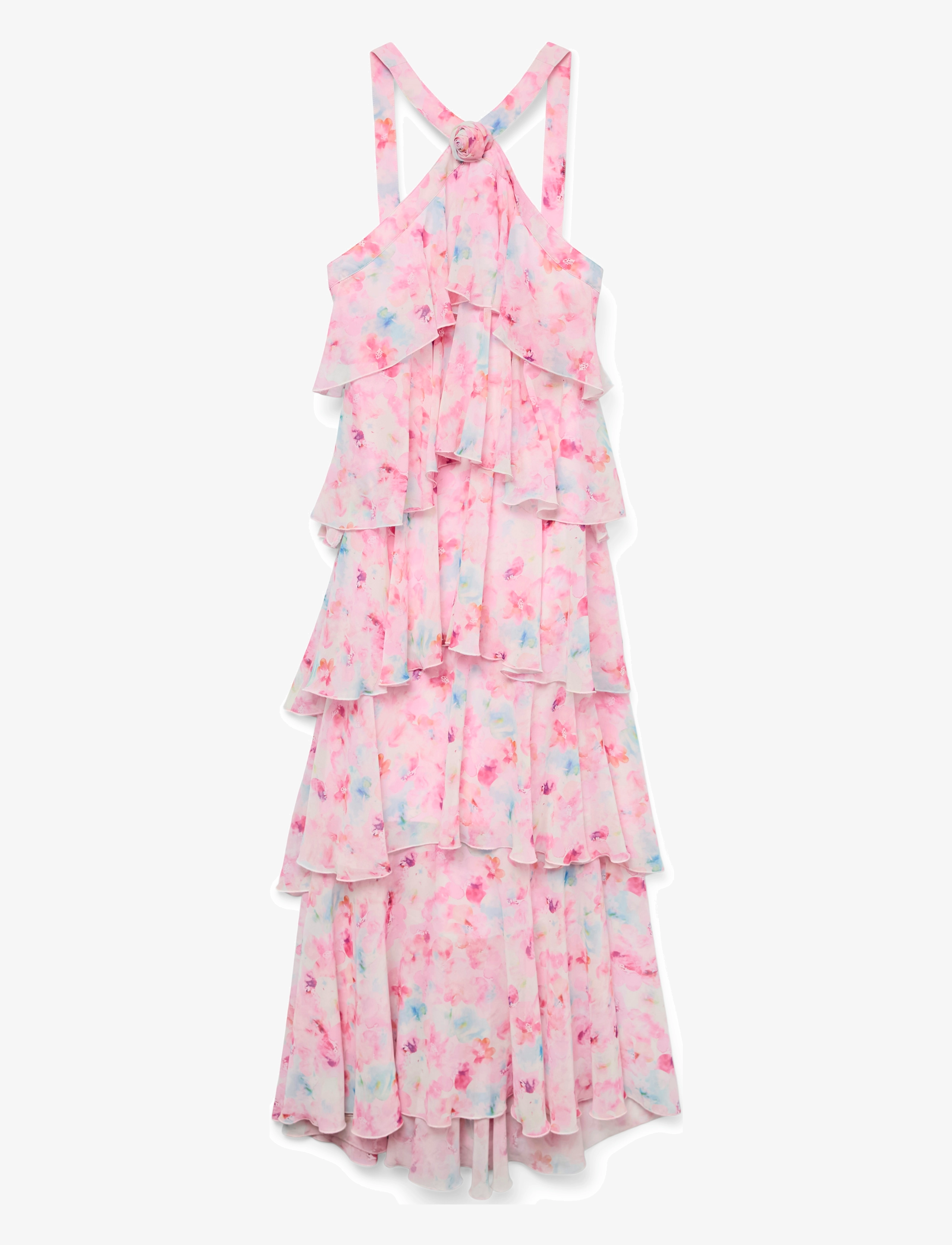 Vero Moda VMFELICIA SL RUFFLE MAXI DRESS EXP - Riided - PINK TULLE / pink/rose