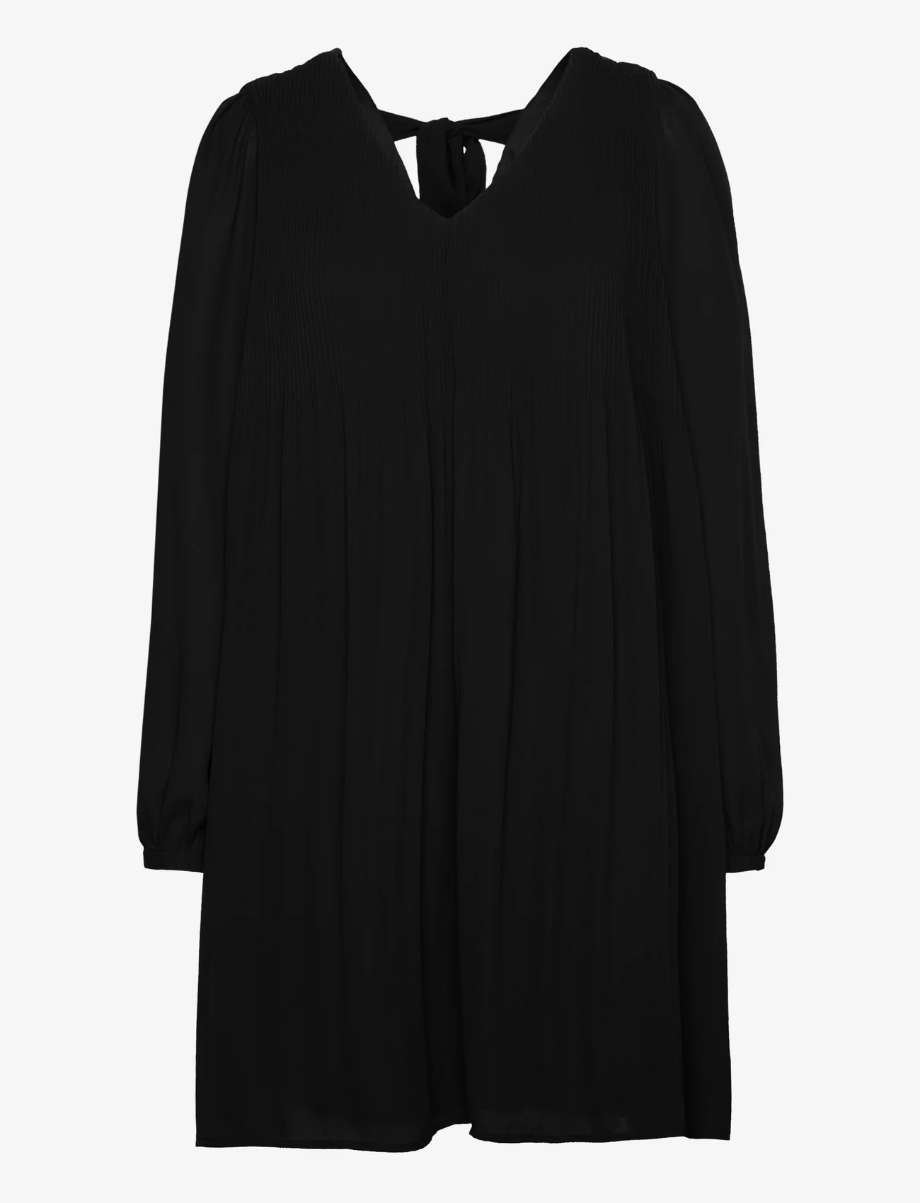 Vero Moda - VMCINDY L/S ABK DRESS WVN BTQ - skjortekjoler - black - 0