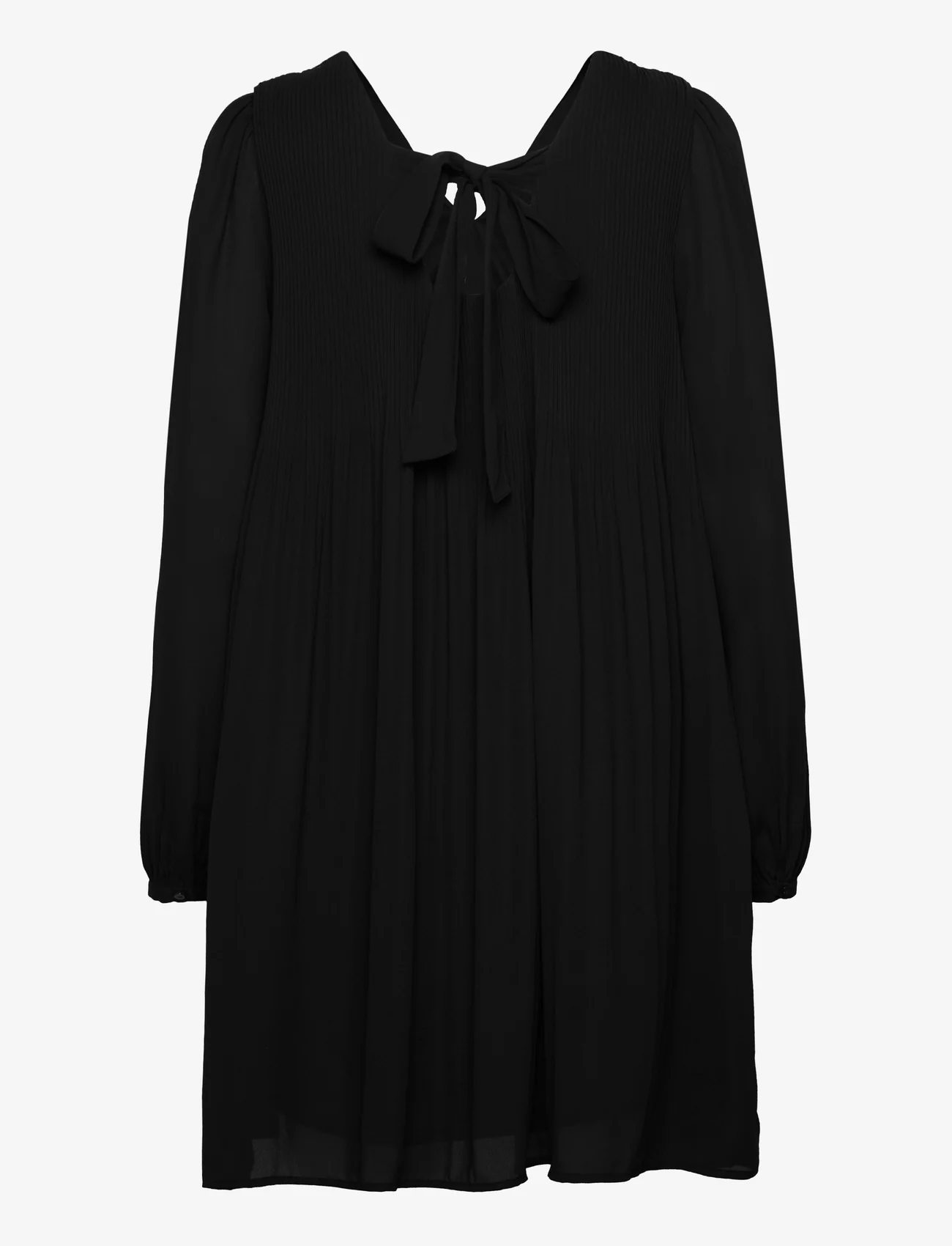 Vero Moda - VMCINDY L/S ABK DRESS WVN BTQ - skjortekjoler - black - 1