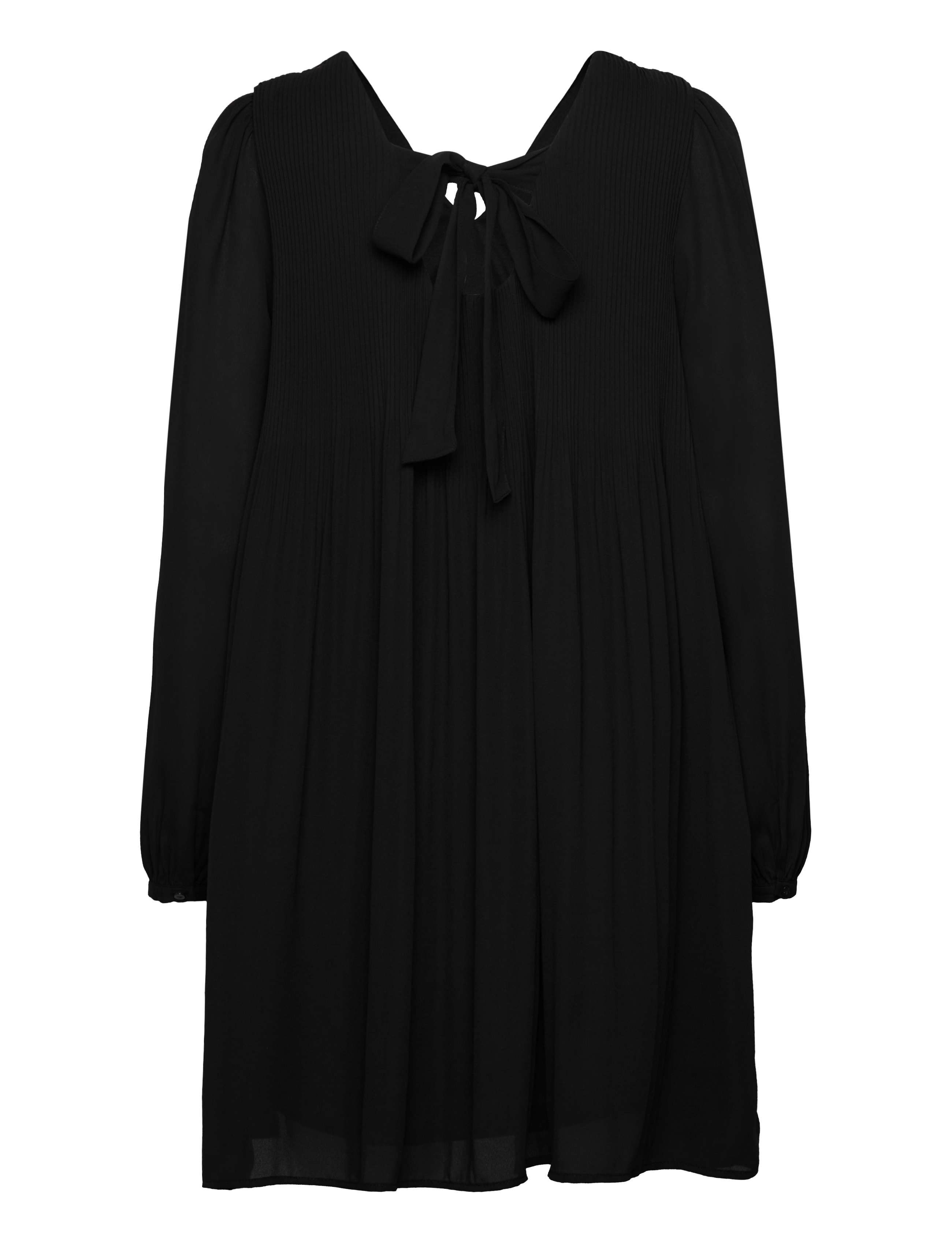 Vero Moda - VMCINDY L/S ABK DRESS WVN BTQ - skjortekjoler - black - 1