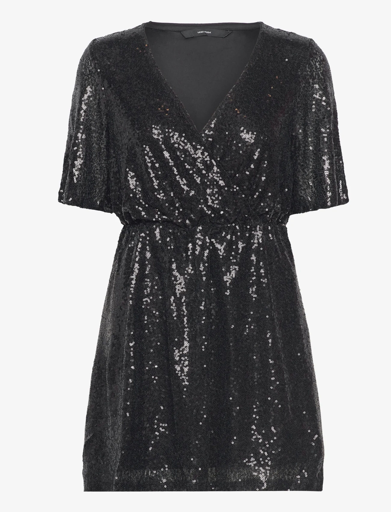 Vero Moda - VMKAJE 2/4 SHORT DRESS JRS - feestelijke kleding voor outlet-prijzen - black - 0