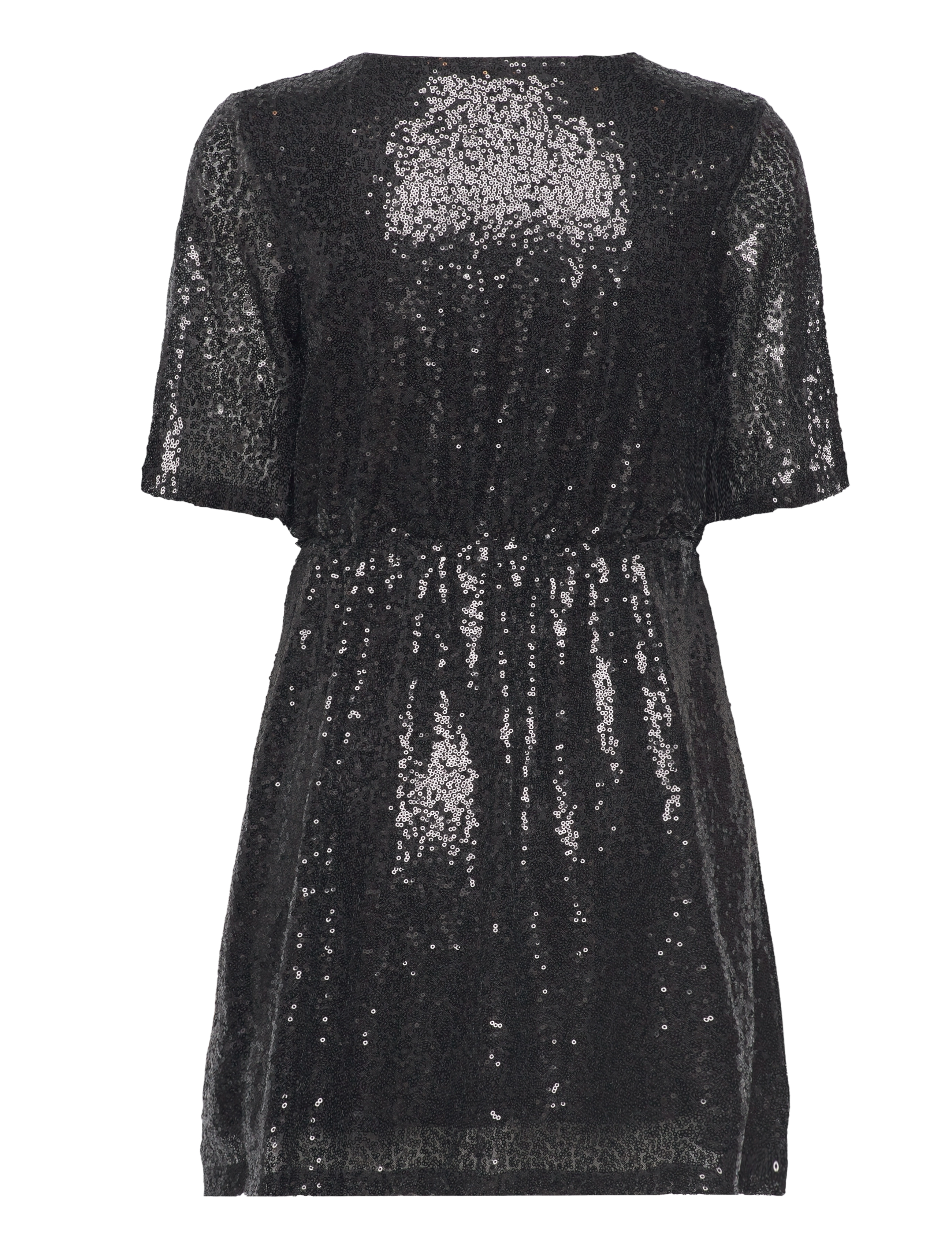 Vero Moda - VMKAJE 2/4 SHORT DRESS JRS - pailletkjoler - black - 1