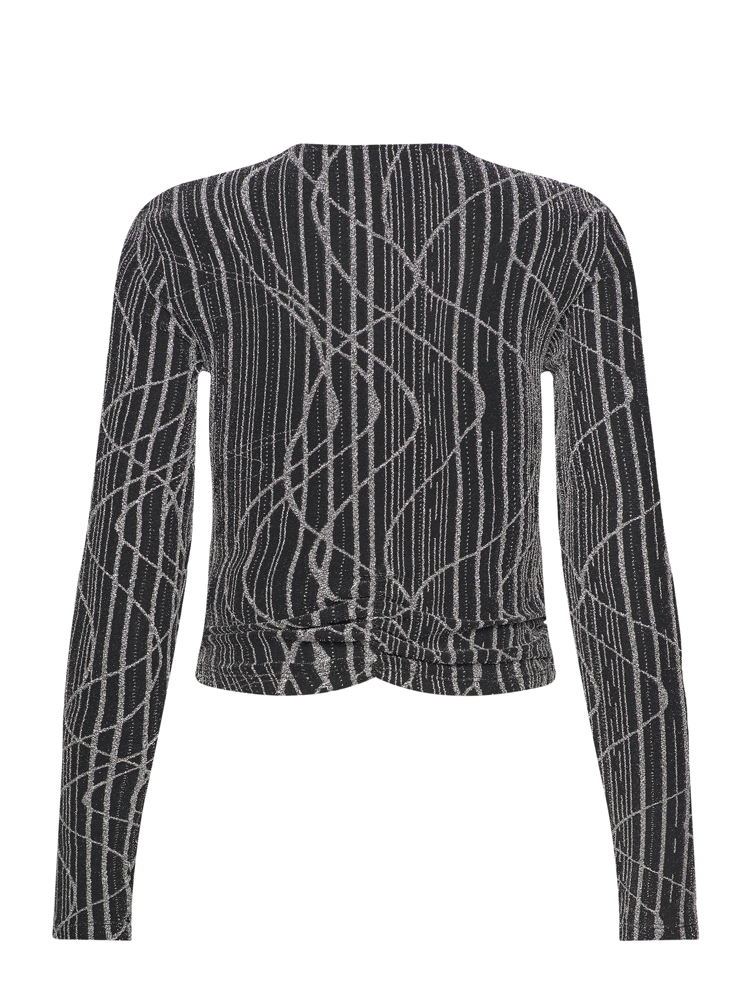 Vero Moda - VMKANZ SIBE LS SHORT TOP JRS - laveste priser - black - 2