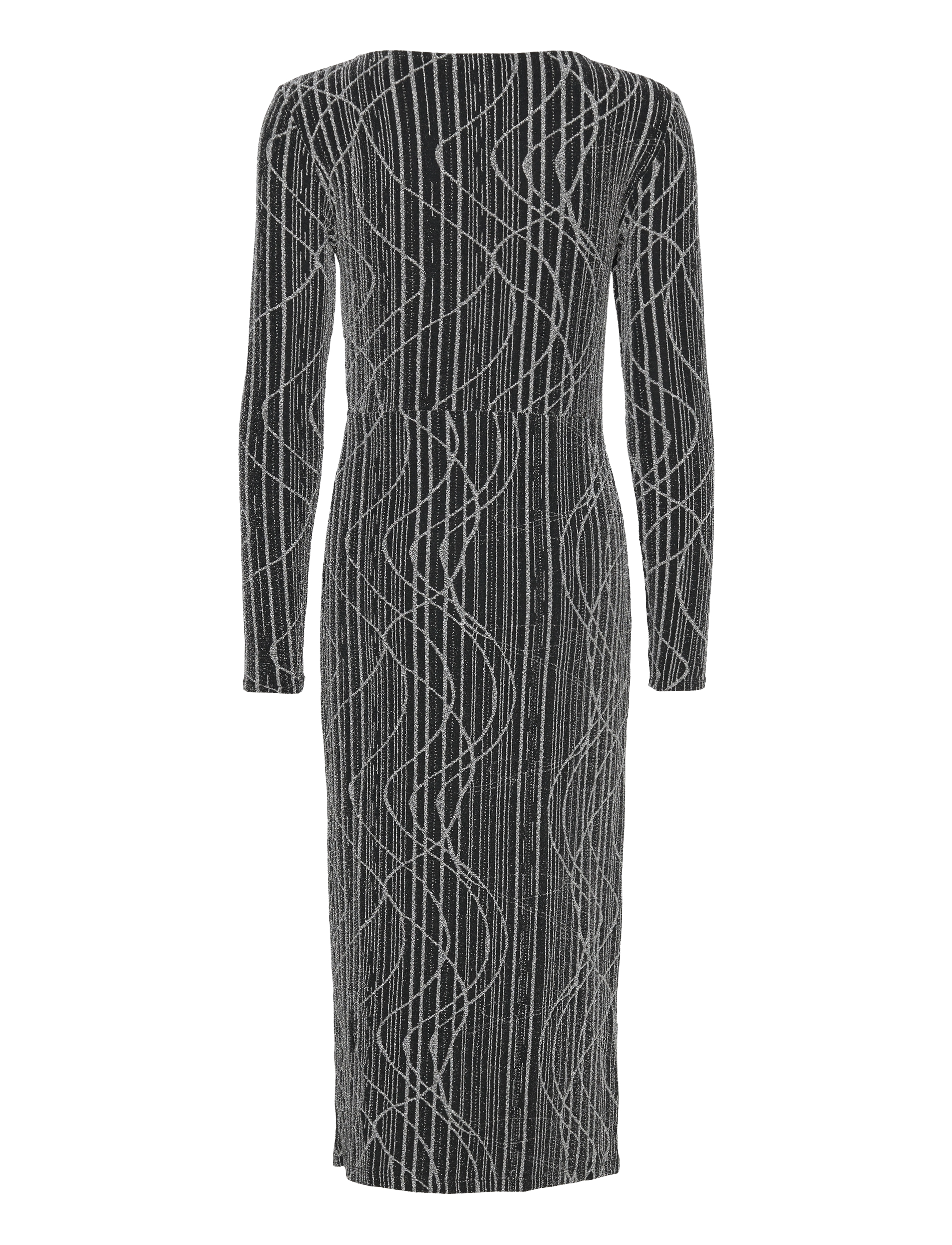 Vero Moda - VMKANZ SIBE LS CALF DRESS JRS - laveste priser - black - 1
