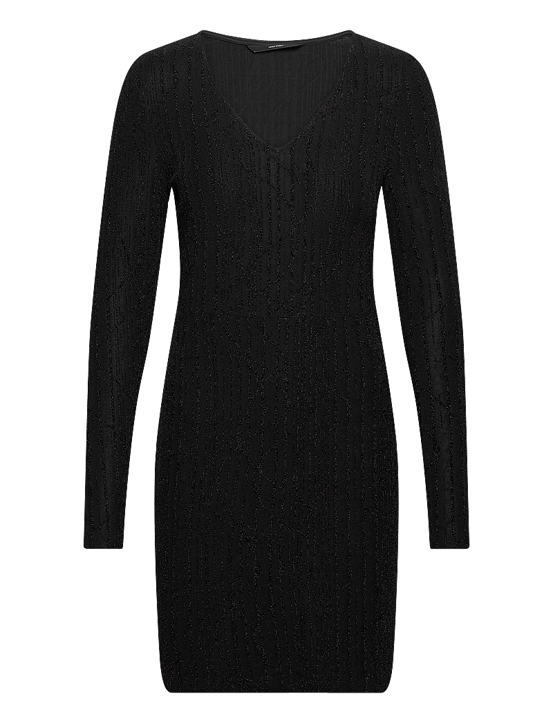 Vero Moda - VMKANZ SIBE LS SHORT DRESS JRS - stramme kjoler - black - 1
