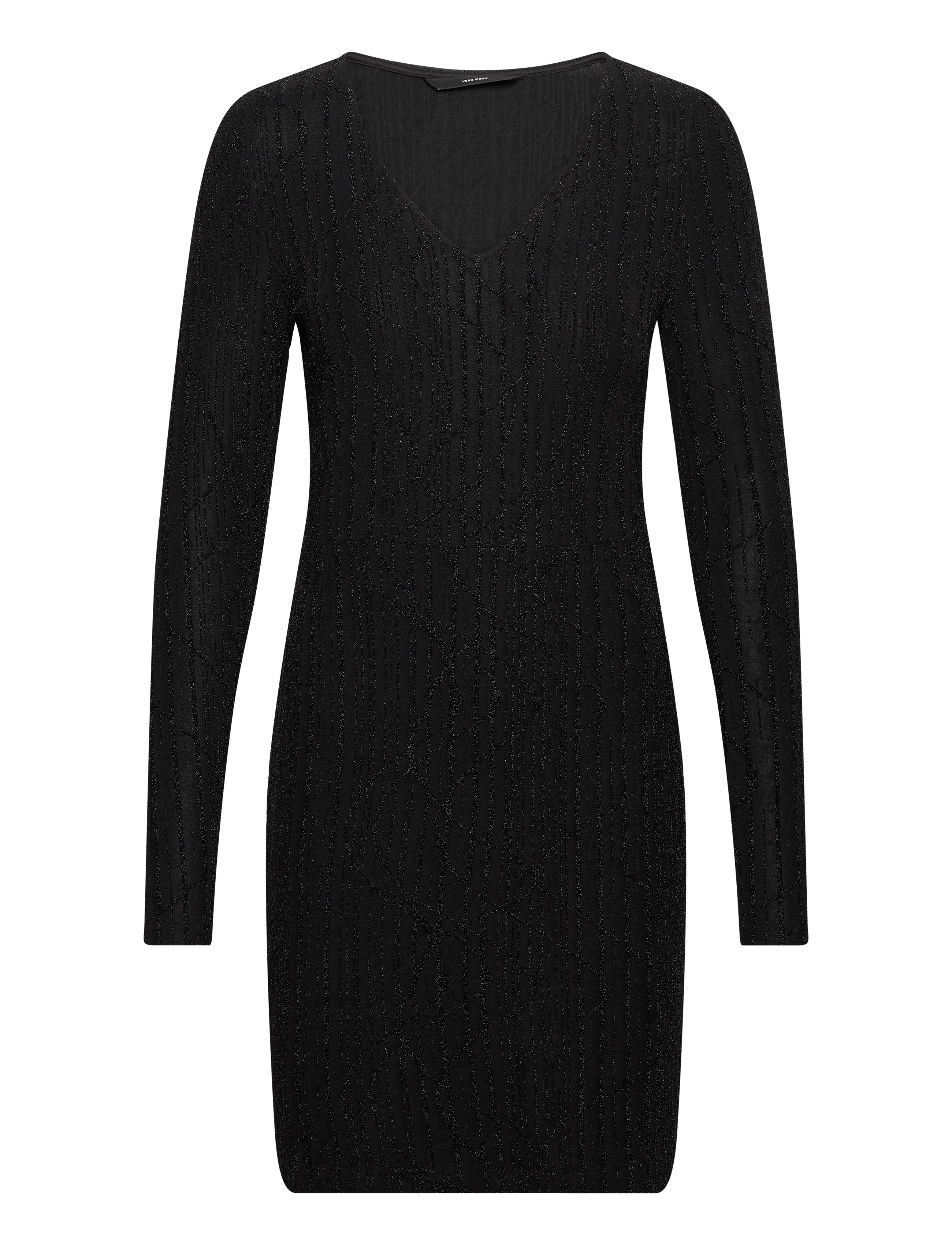 Vero Moda VMKANZ SIBE LS SHORT DRESS JRS - Kjoler - BLACK / black