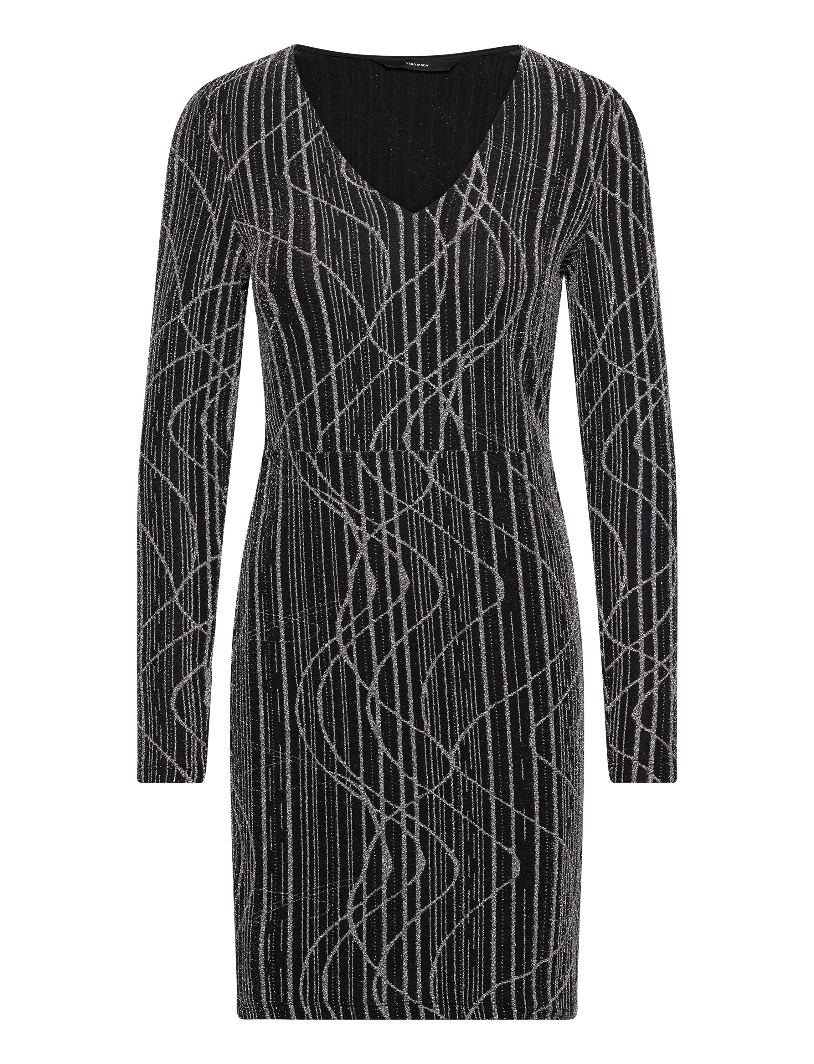 Vero Moda VMKANZ SIBE LS SHORT DRESS JRS - Kjoler - BLACK / black