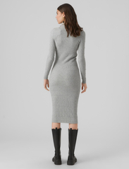 Vero Moda - VMLUCKY LS HIGHNECK CALF DRESS GA BOO - bodycon dresses - light grey melange - 2