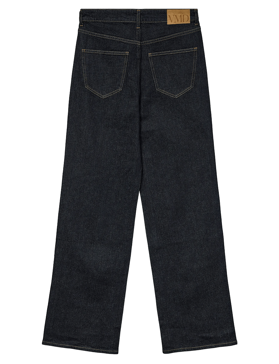 Vero Moda - VMTESSA HR WIDE JEANS RA369 GA NOOS - brede jeans - dark blue denim - 2