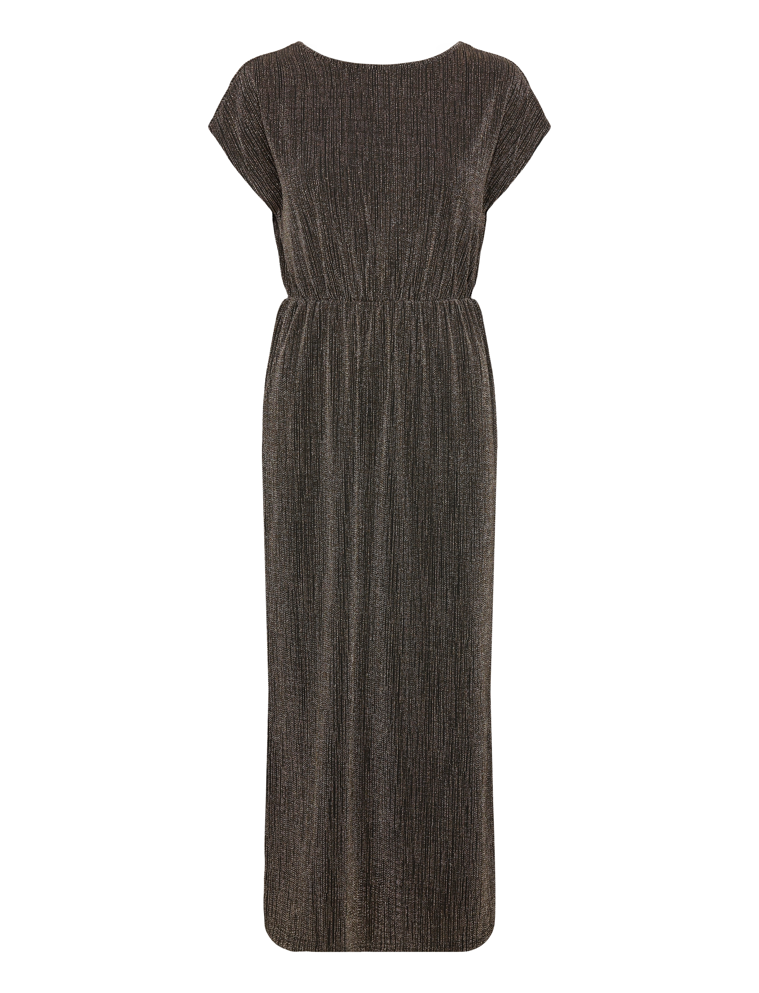 Vero Moda VMELMA S/S ANKLE DRESS JRS BTQ - Jurken - BLACK / black