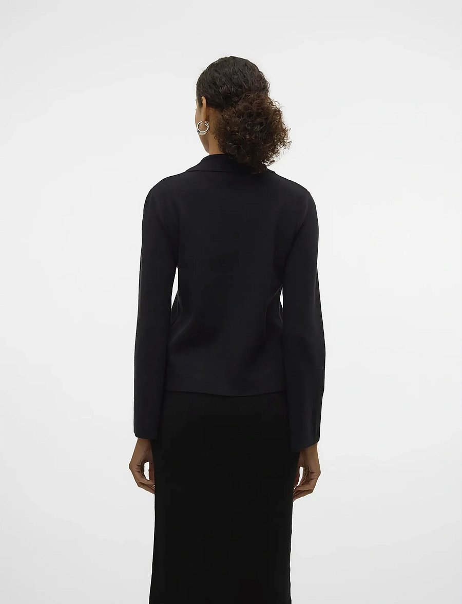 Vero Moda - AWHANNA LS KNIT CARDIGAN NOOS - cardigans - black - 3