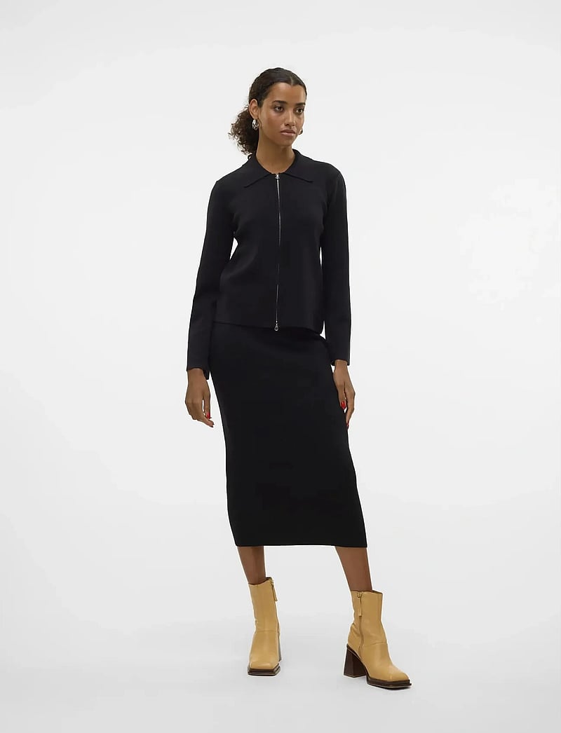 Vero Moda - AWHANNA LS KNIT CARDIGAN NOOS - cardigans - black - 4