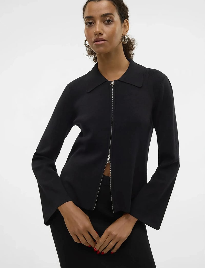 Vero Moda - AWHANNA LS KNIT CARDIGAN NOOS - cardigans - black - 5