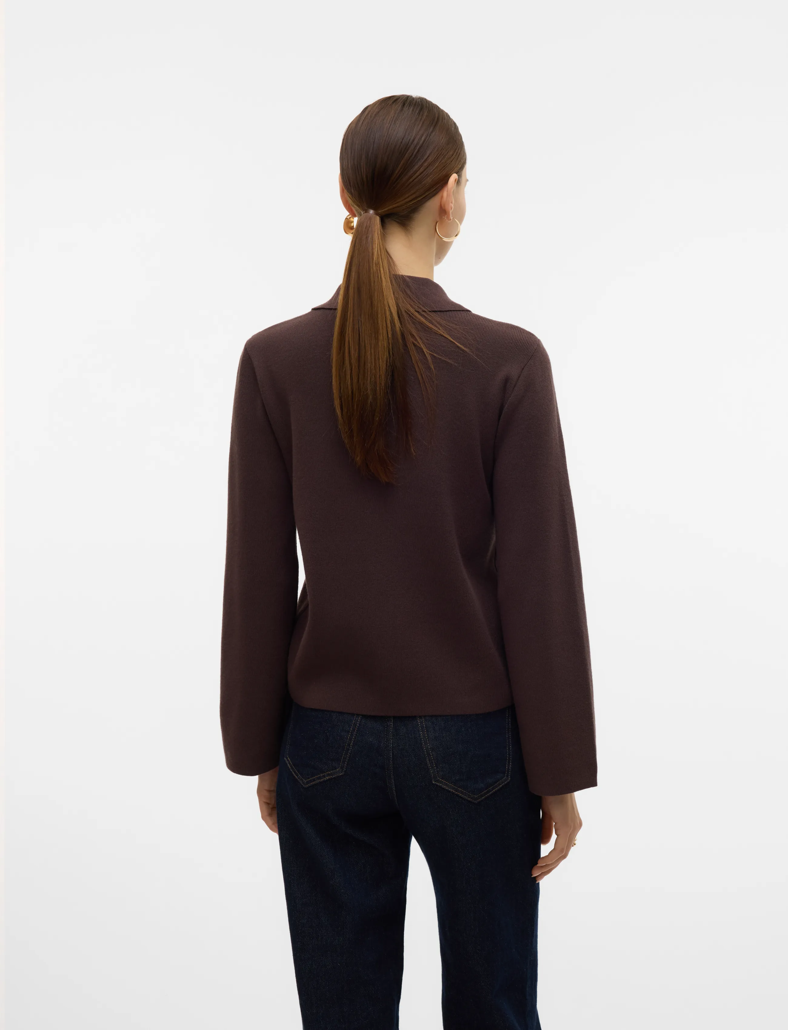 Vero Moda - AWHANNA LS KNIT CARDIGAN NOOS - strickjacken - chocolate torte - 2