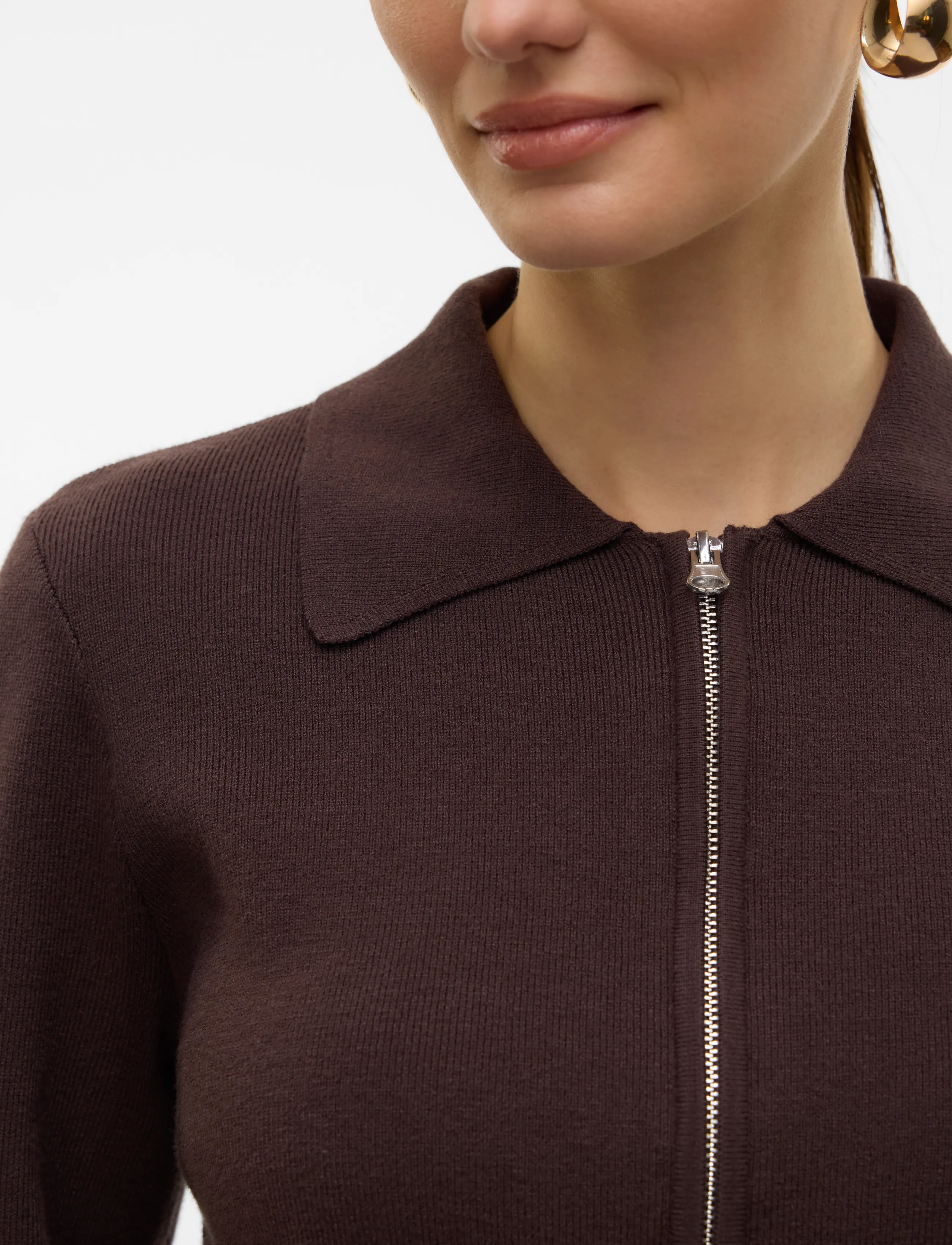 Vero Moda - AWHANNA LS KNIT CARDIGAN NOOS - strickjacken - chocolate torte - 5