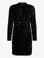 VMBELLA LS SHORT DRESS JRS - BLACK