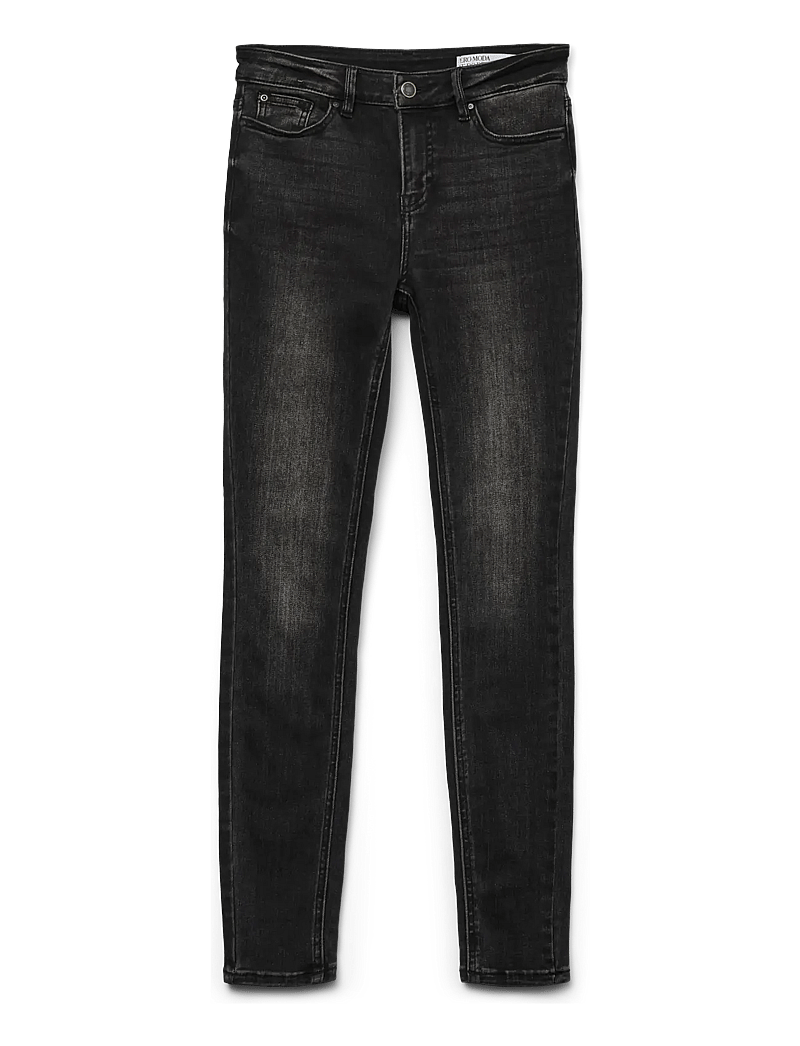 Vero Moda - VMFLASH MR SKINNY JEANS LI111 GA NOOS - skinny džinsi - black denim - 1