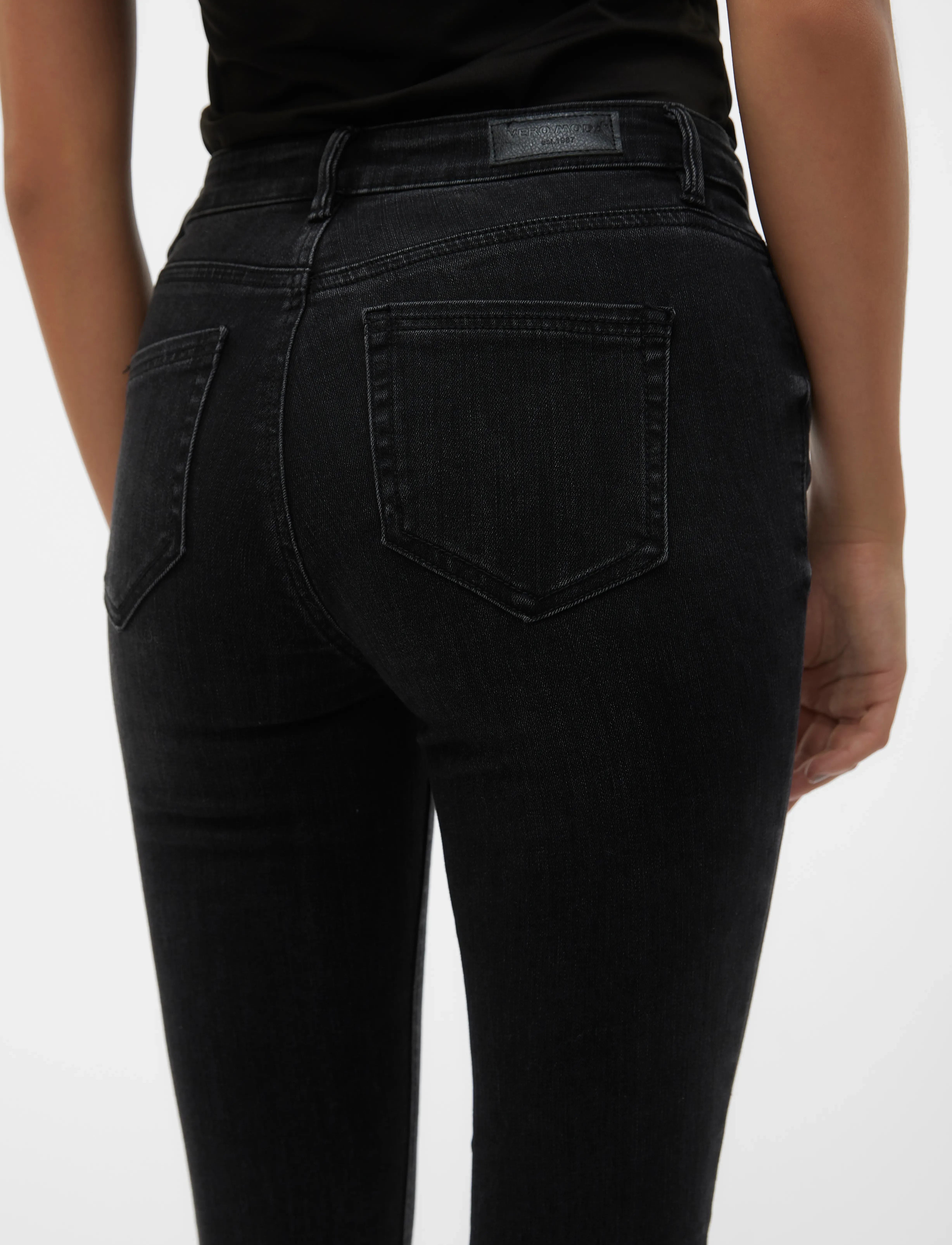 Vero Moda - VMFLASH MR SKINNY JEANS LI111 GA NOOS - skinny jeans - black denim - 5
