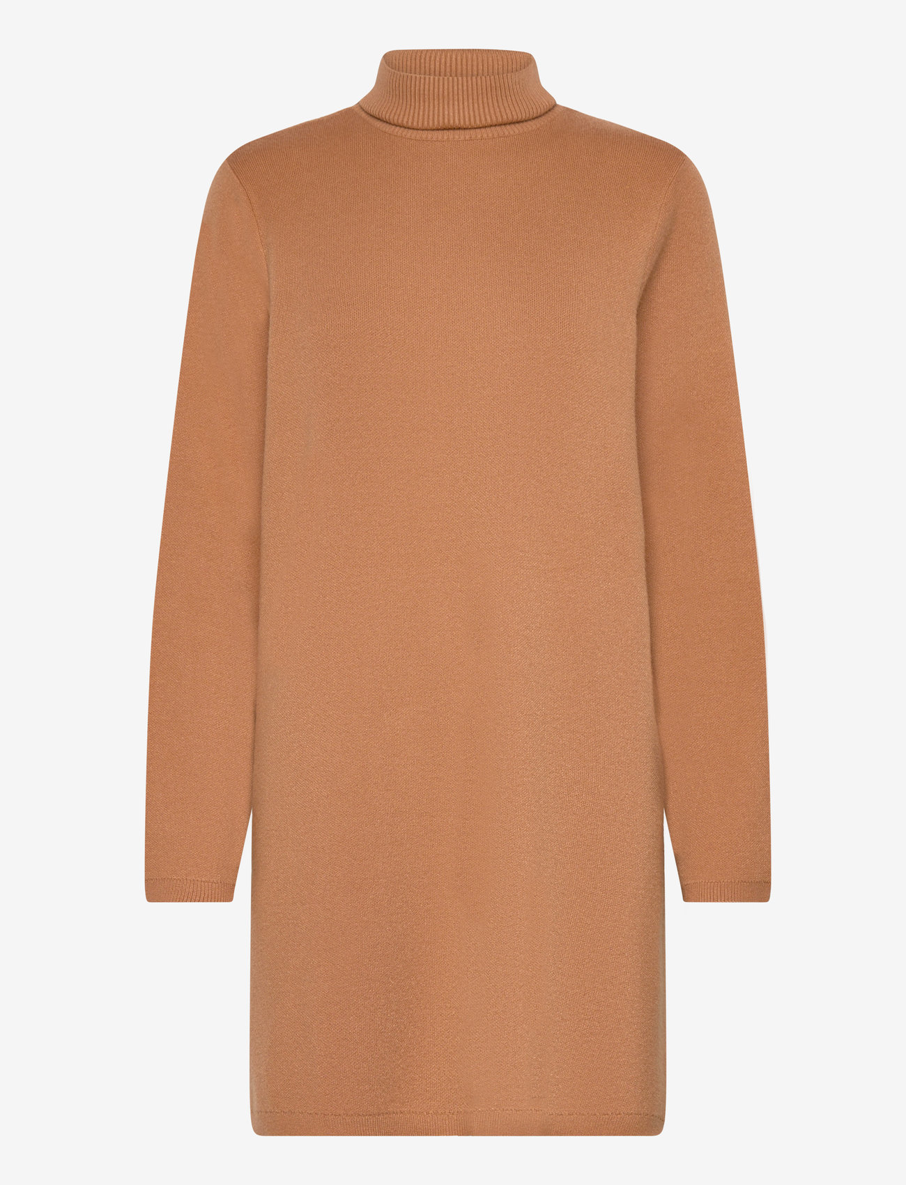 Vero Moda - VMMATHILDE LS FLAT LONG KNIT D2 - strikkjoler - tobacco brown - 1