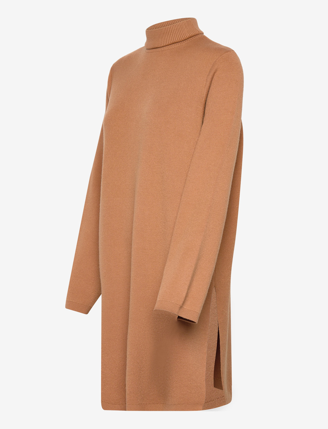 Vero Moda - VMMATHILDE LS FLAT LONG KNIT D2 - strikkjoler - tobacco brown - 3