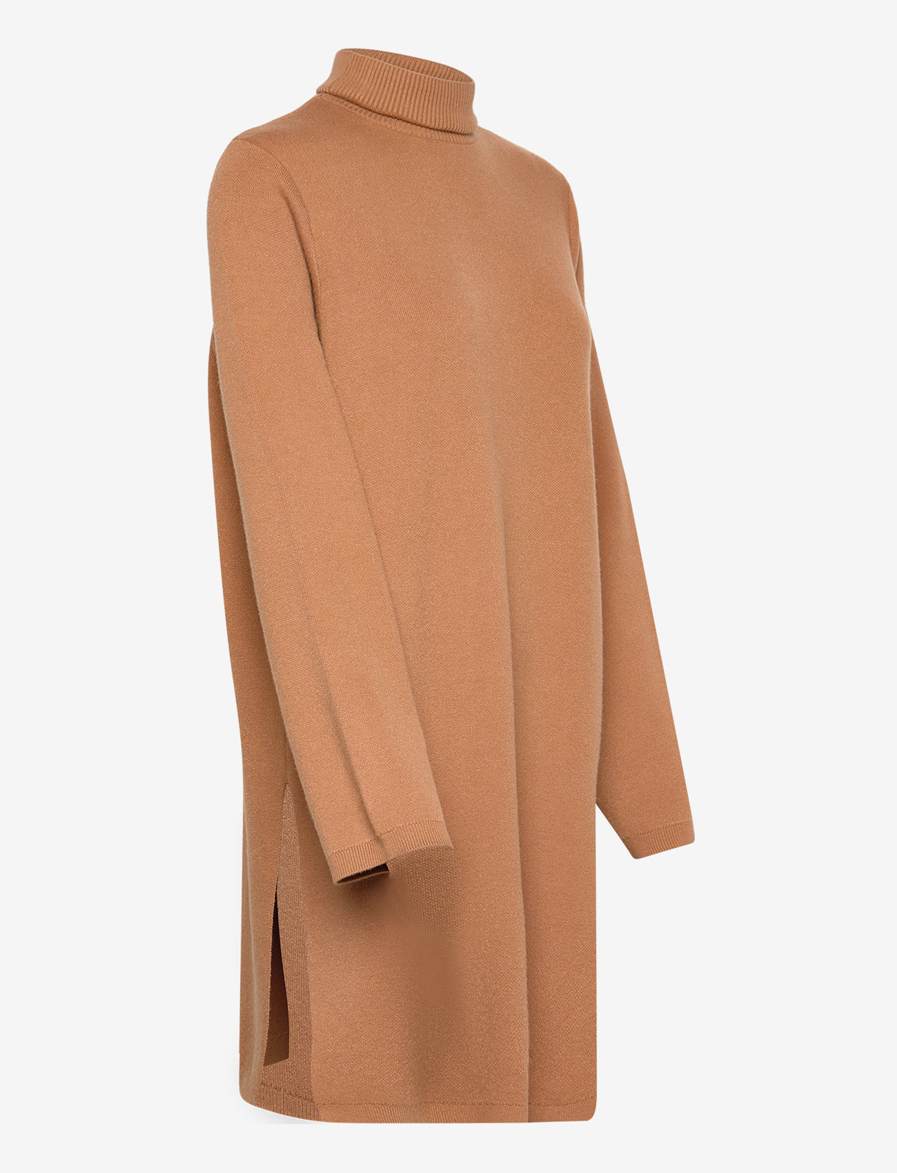 Vero Moda - VMMATHILDE LS FLAT LONG KNIT D2 - strikkjoler - tobacco brown - 4