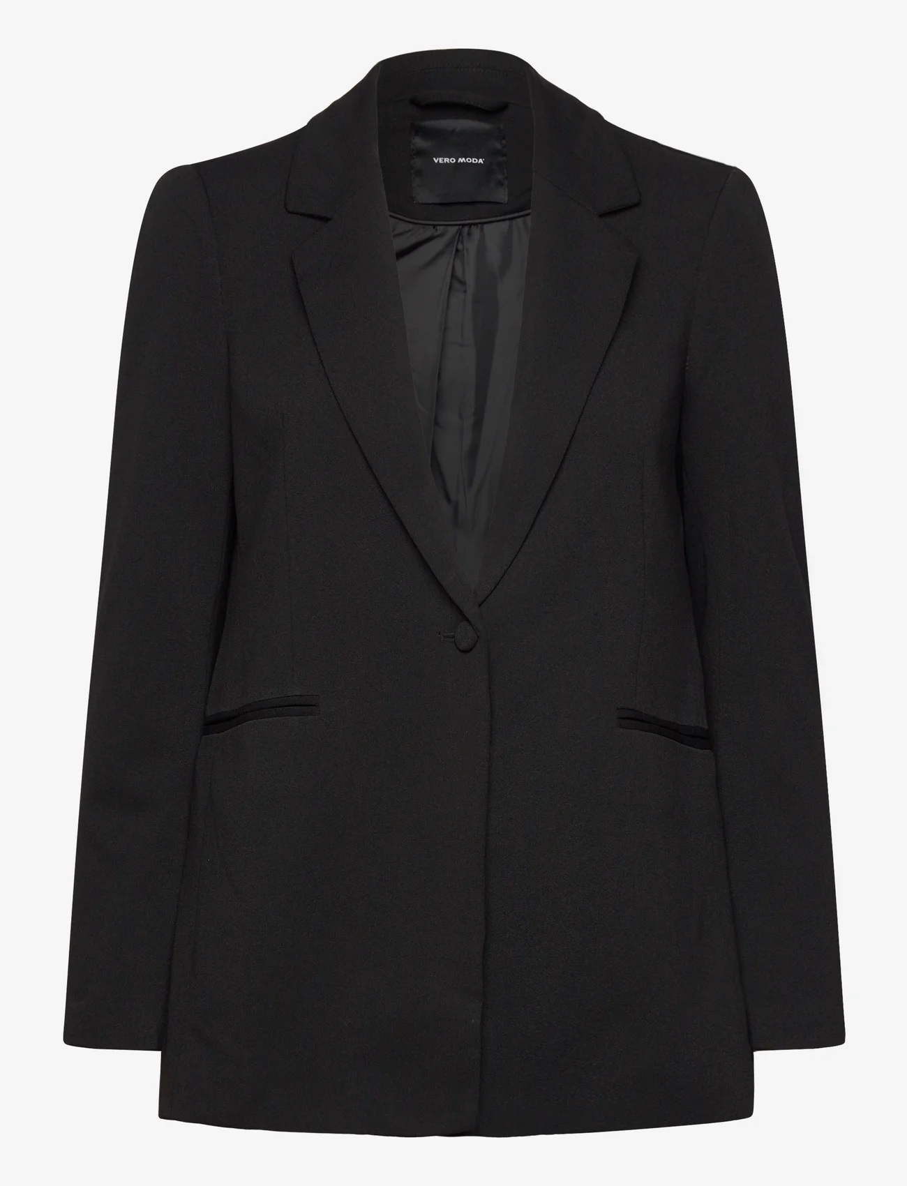 Vero Moda - VMSARA LS LOOSE LONG SINGLE BLAZER BOO - festklær til outlet-priser - black - 0