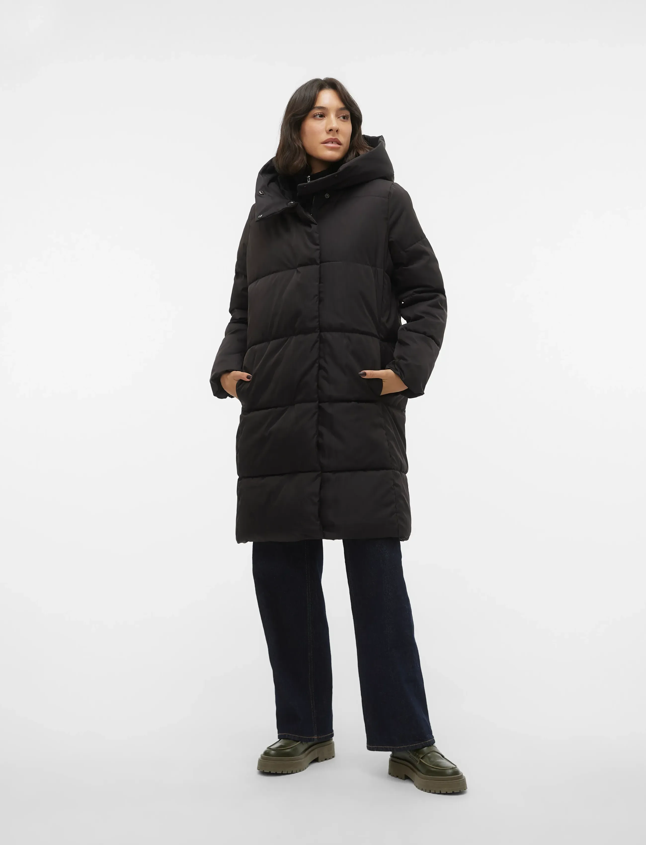 Vero Moda Vmstella Coat Noos, S, Coats, Schwarz - Padded Frauen