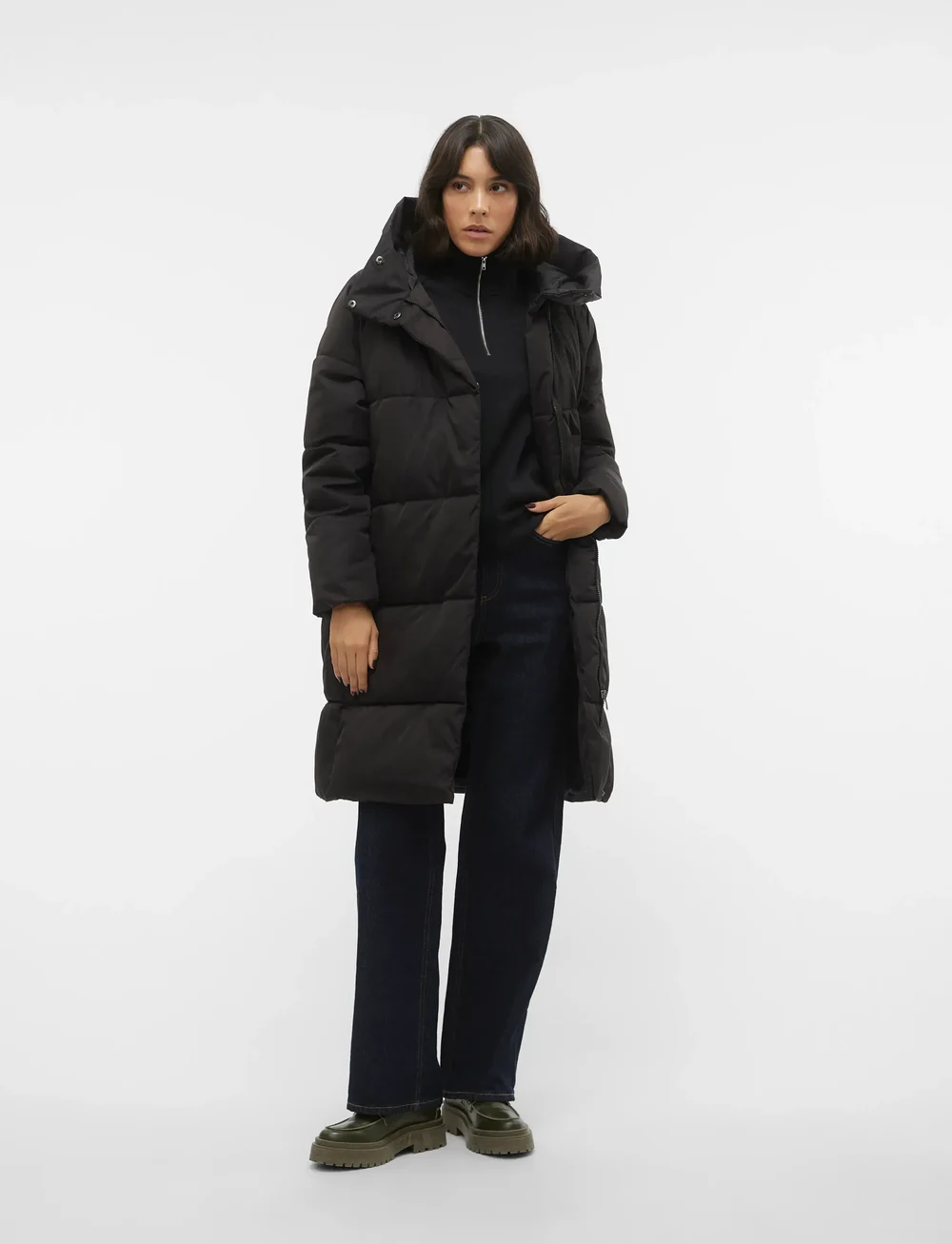 Vero Moda - VMSTELLA COAT NOOS - daunenmantel - black - 4