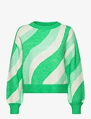 Vero Moda - VMLENA LS O-NECK PULLOVER GA BOO - sweaters - bright green - 0