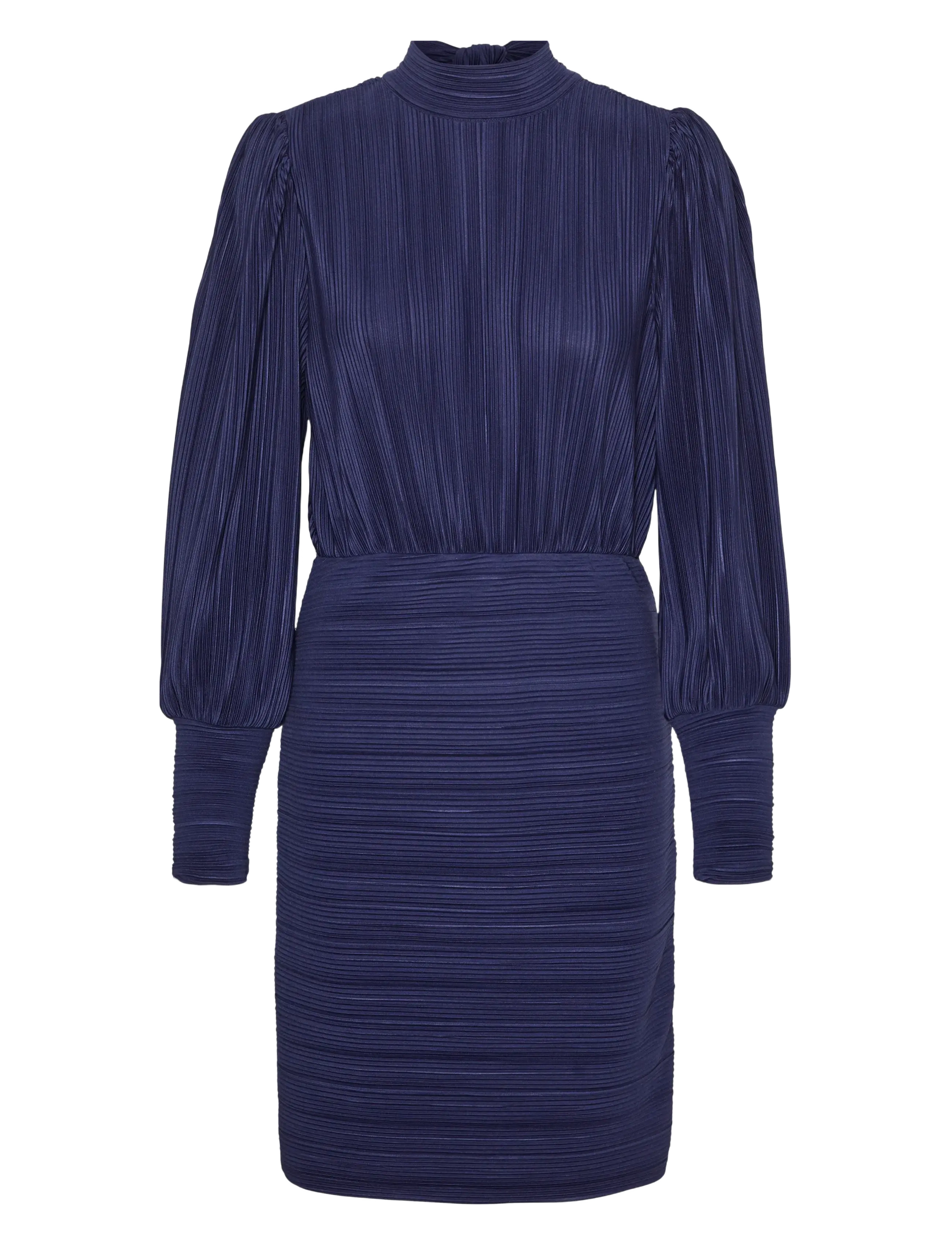 Vero Moda VMAURORA LS BOW SHORT DRESS JRS - Jurken - ASTRAL AURA / blue