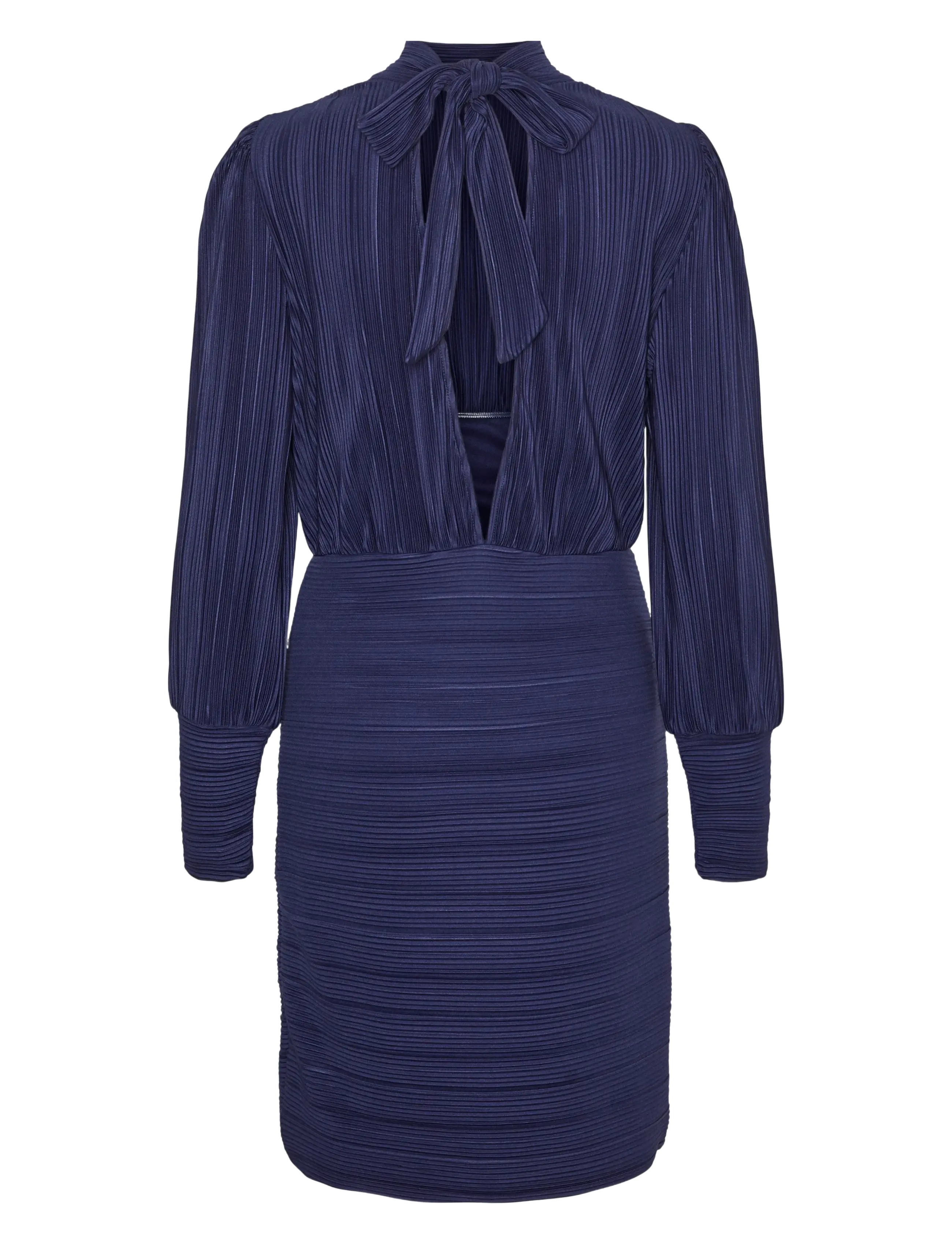 Vero Moda - VMAURORA LS BOW SHORT DRESS JRS - laveste priser - astral aura - 2